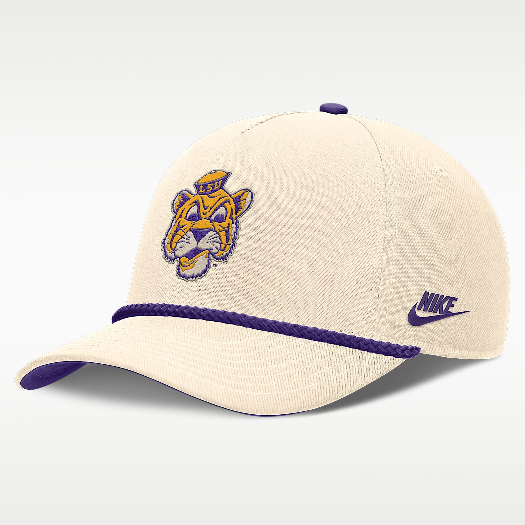 LSU Legacy Vintage Rope Rise Men's Nike College Adjustable Hat