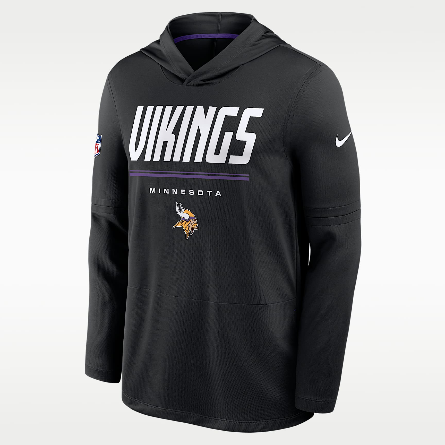 Minnesota Vikings Sideline Men's Nike Dri-FIT NFL Long-Sleeve Hooded Top