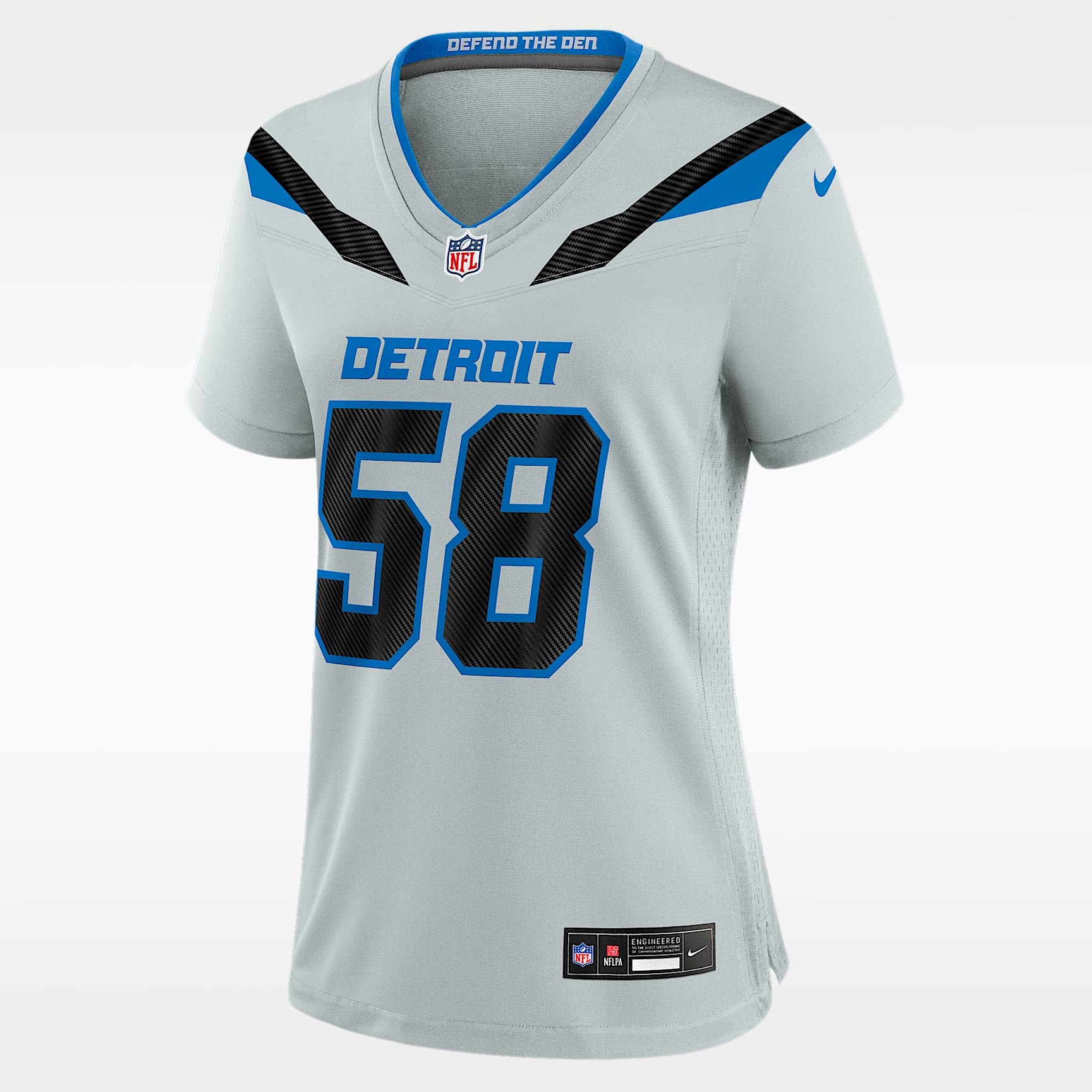 Penei Sewell Detroit Lions Rivalries Collection Women's Nike NFL Game Jersey