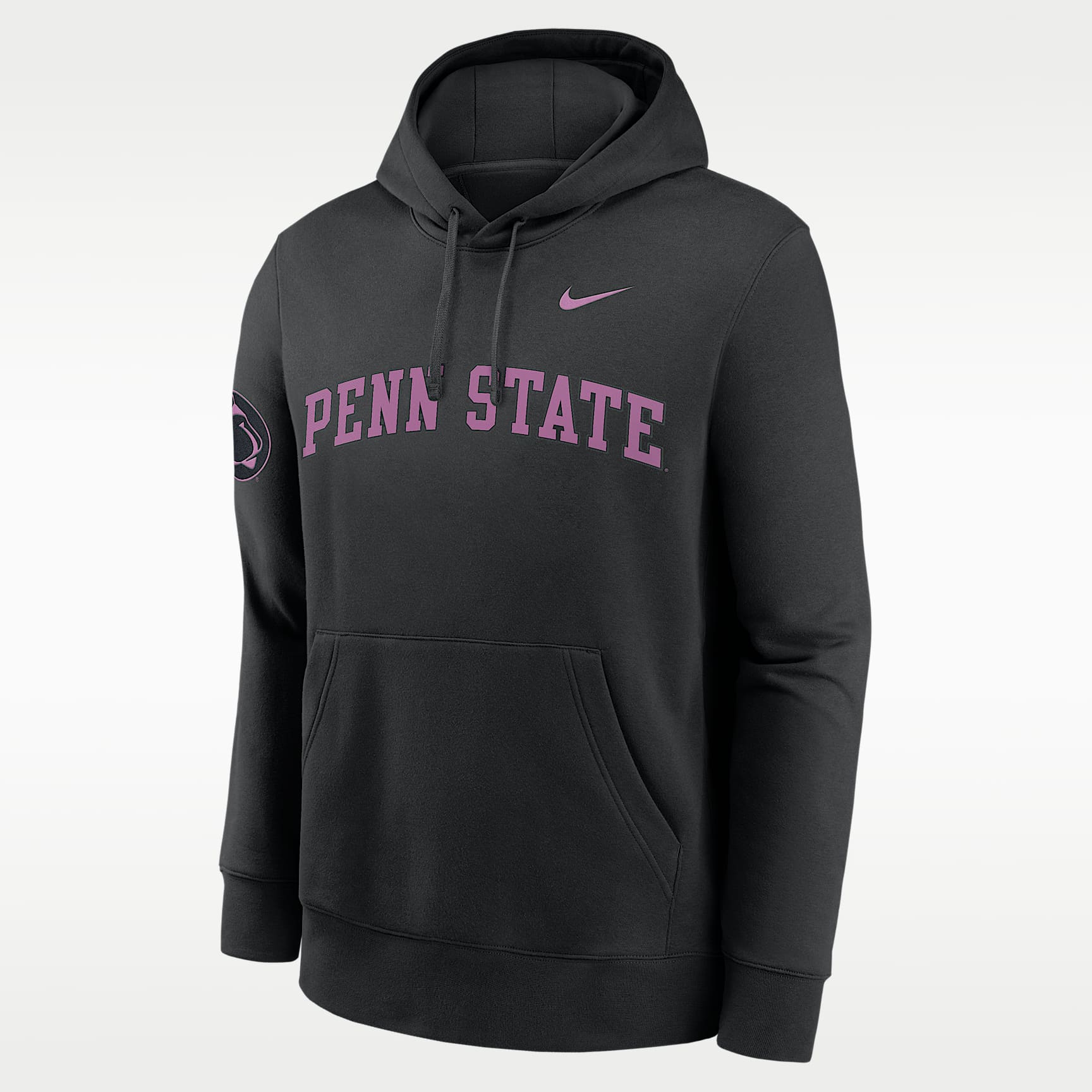 Sudadera con gorro sin cierre universitaria Nike para hombre Penn State Sideline Club