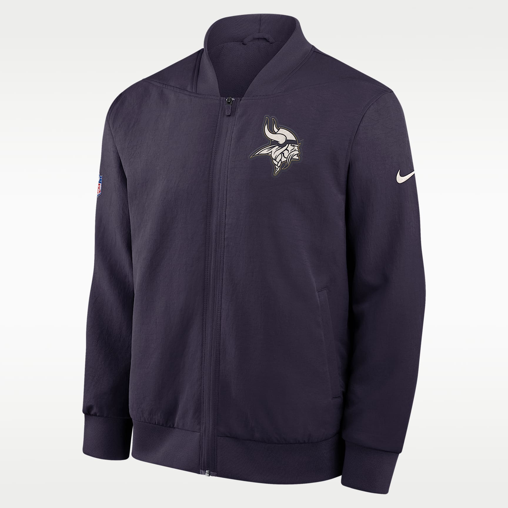 Minnesota Vikings Rivalries Collection Sideline Men's Nike NFL Full-Zip Bomber Jacket