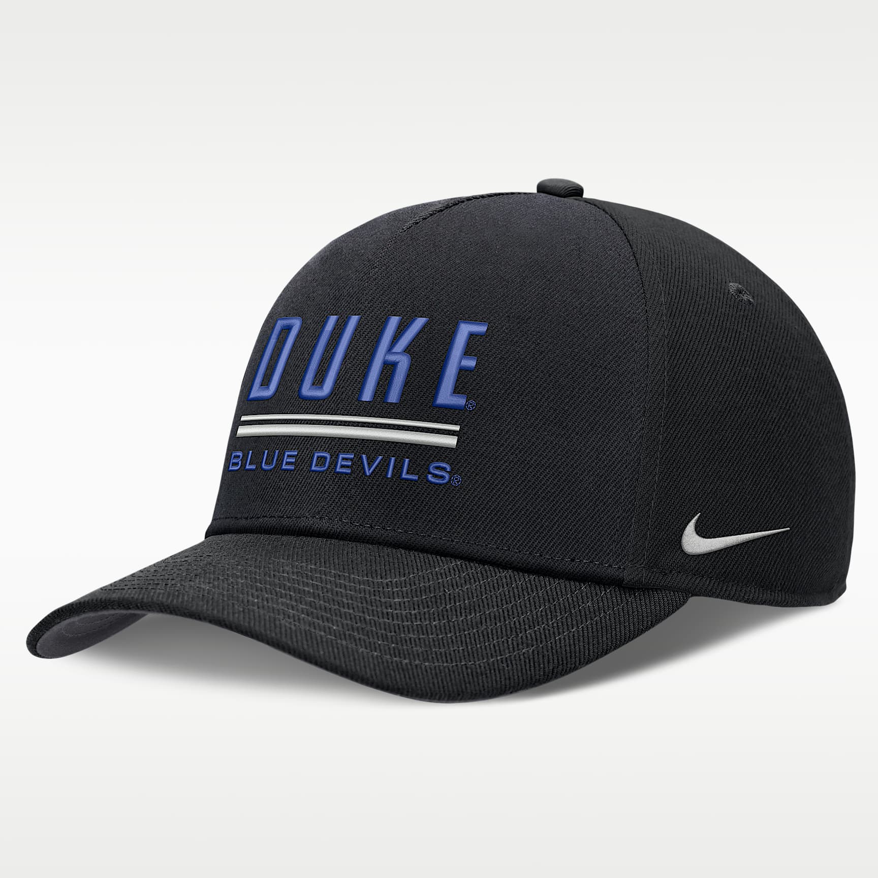 Duke Sideline Practice Rise Men's Nike Dri-FIT College Adjustable Hat