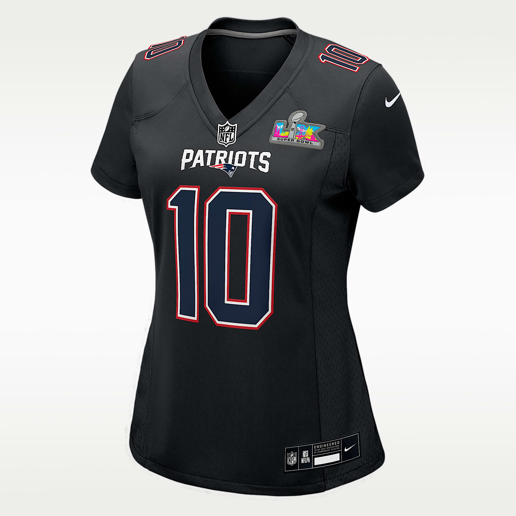 Drake Maye New England Patriots Super Bowl LX Women's Nike NFL Game Fashion Jersey