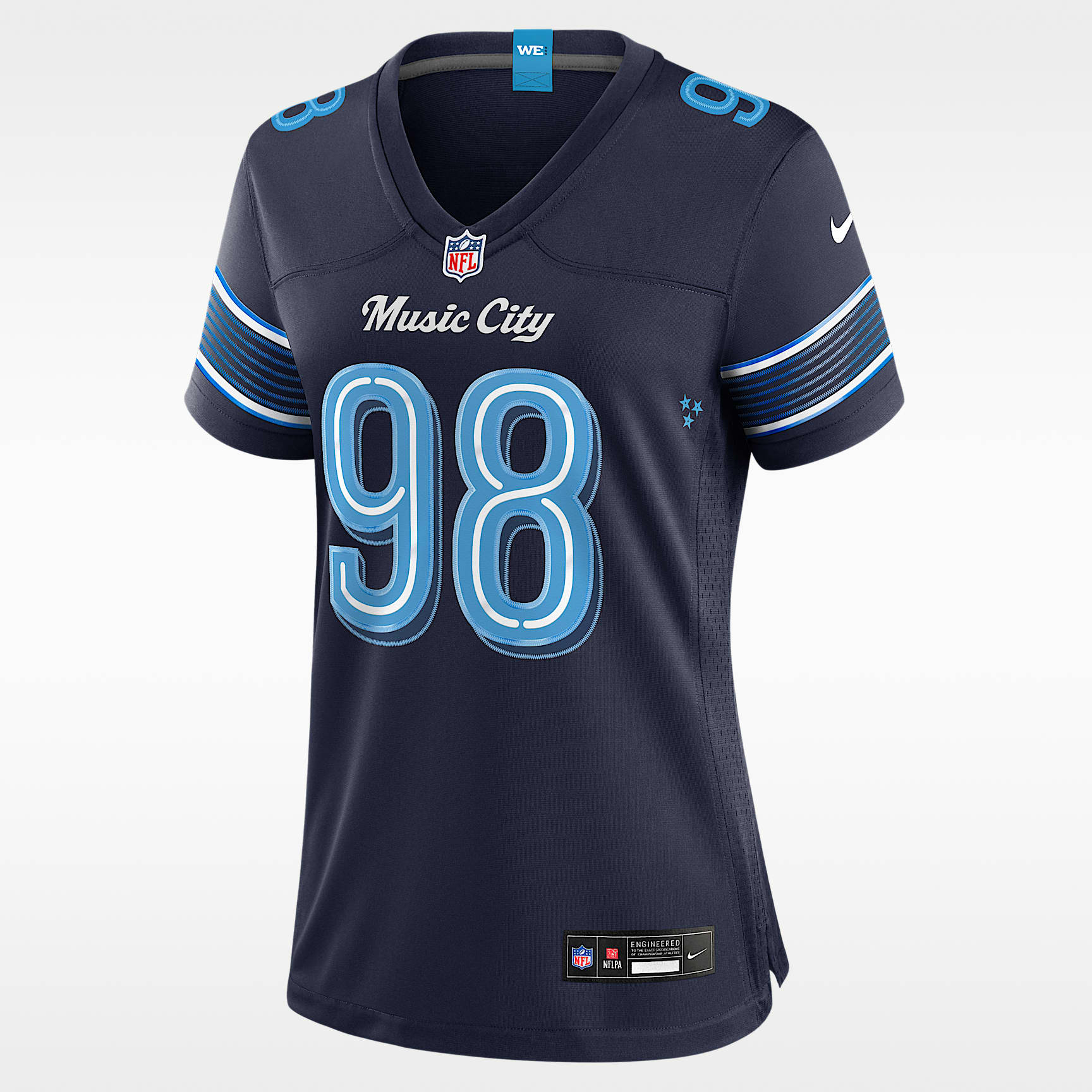 Jeffery Simmons Tennessee Titans Rivalries Collection Women's Nike NFL Game Jersey