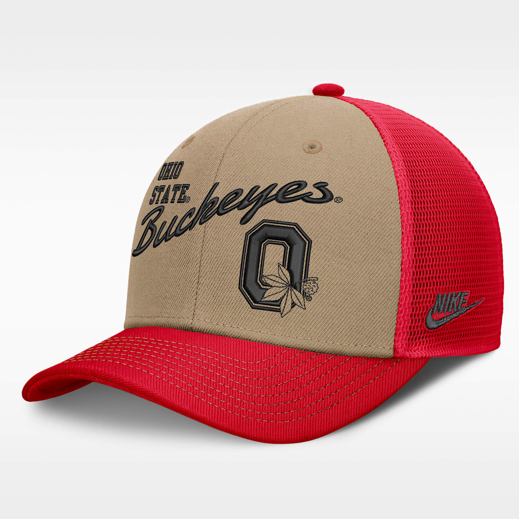 Ohio State Legacy Rise Men's Nike Dri-FIT College Trucker Adjustable Hat