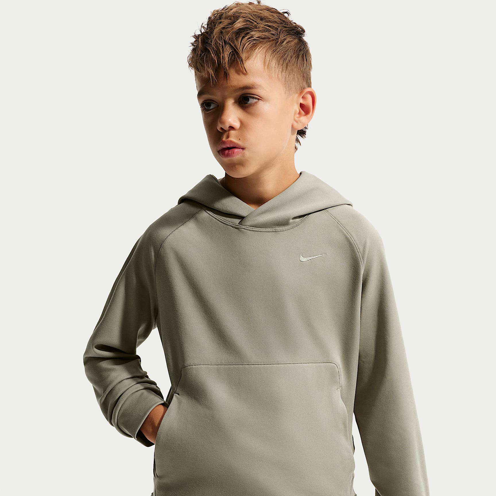 Nike Primary Nanoknit Big Kids' (Boys') Dri-FIT UV Protection Pullover Hoodie