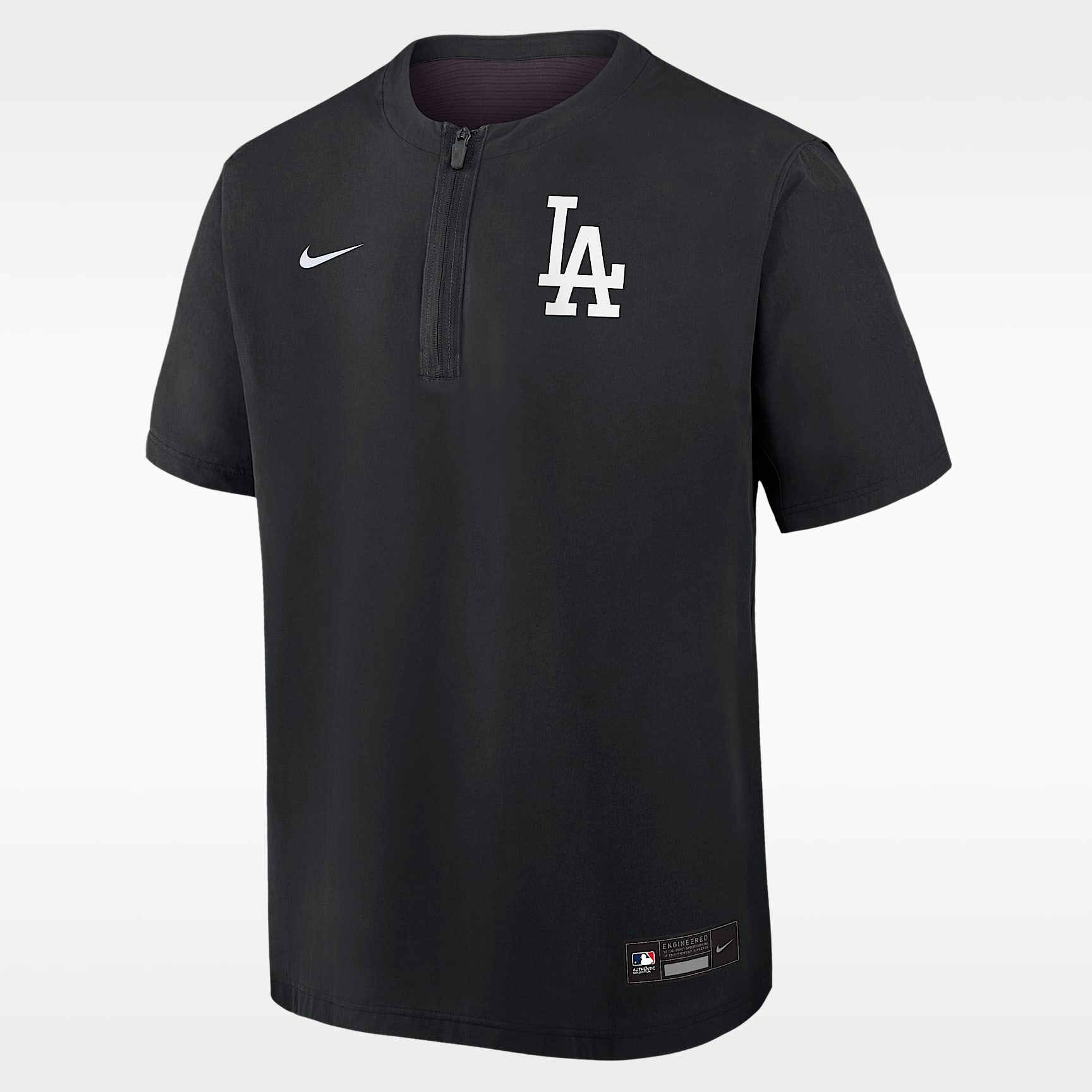 Los Angeles Dodgers Authentic Collection Men's Nike Dri-FIT MLB 1/4-Zip Short-Sleeve Windshirt