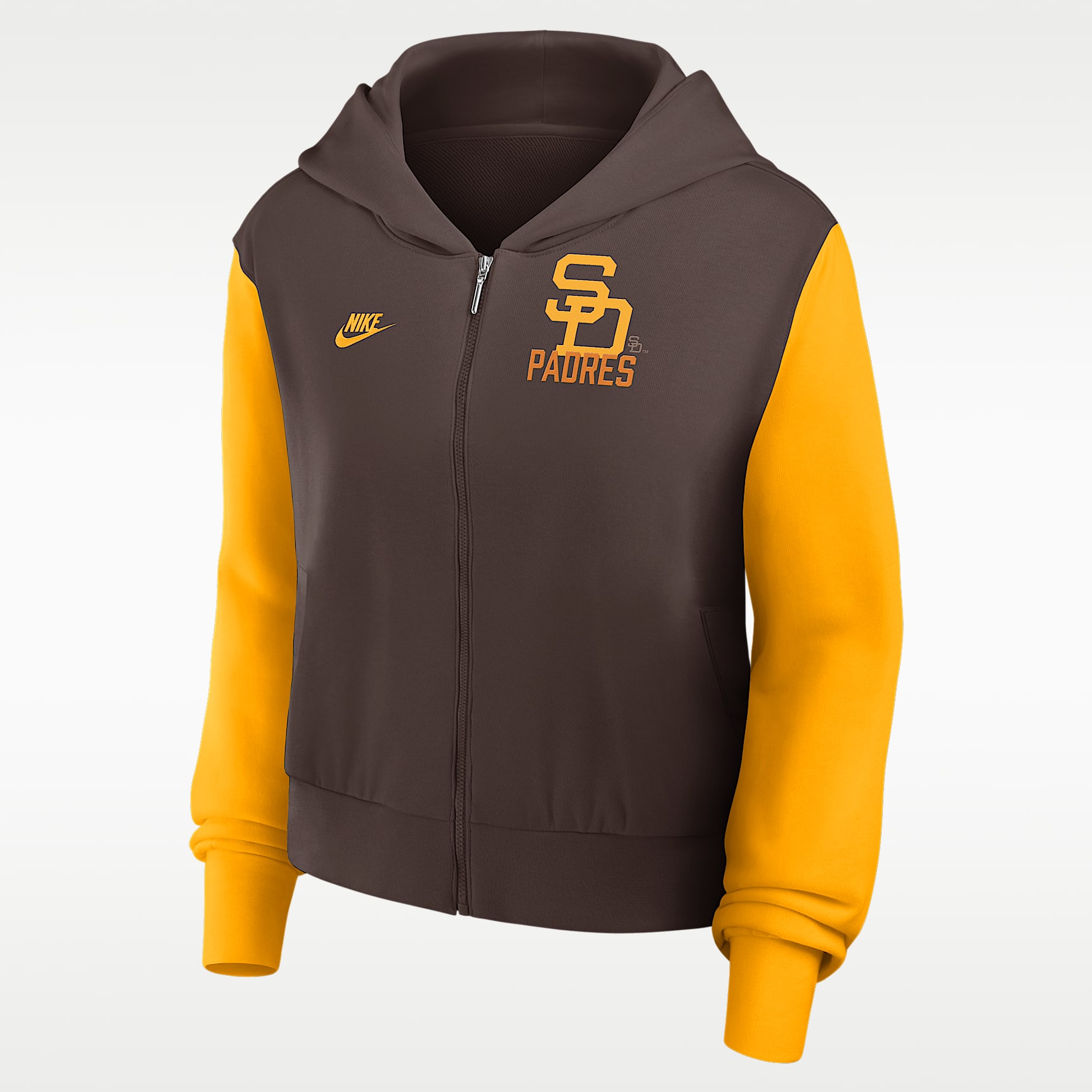 San Diego Padres Cooperstown Women's Nike MLB Full-Zip Hoodie
