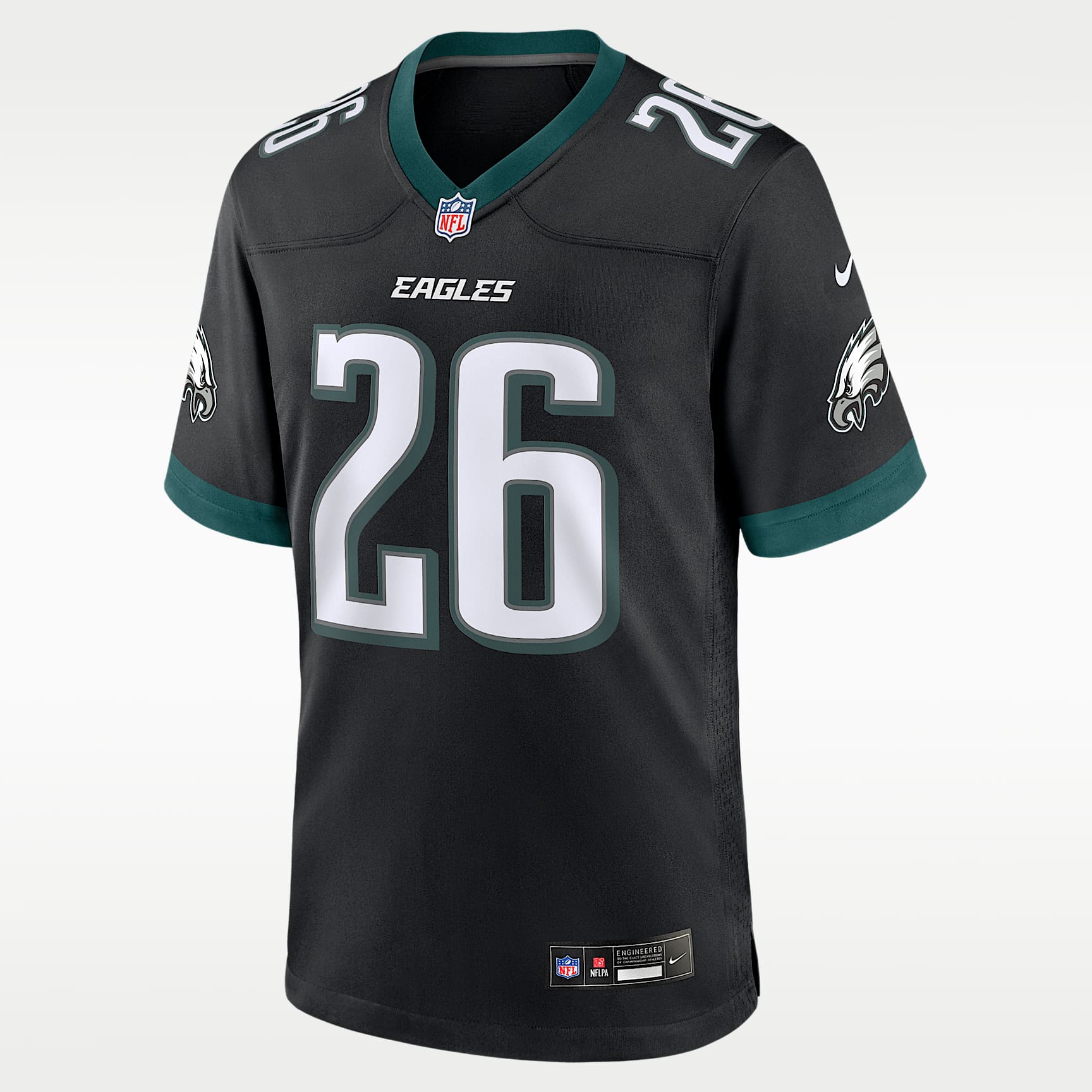 Jersey Nike de la NFL Game para hombre Saquon Barkley Philadelphia Eagles