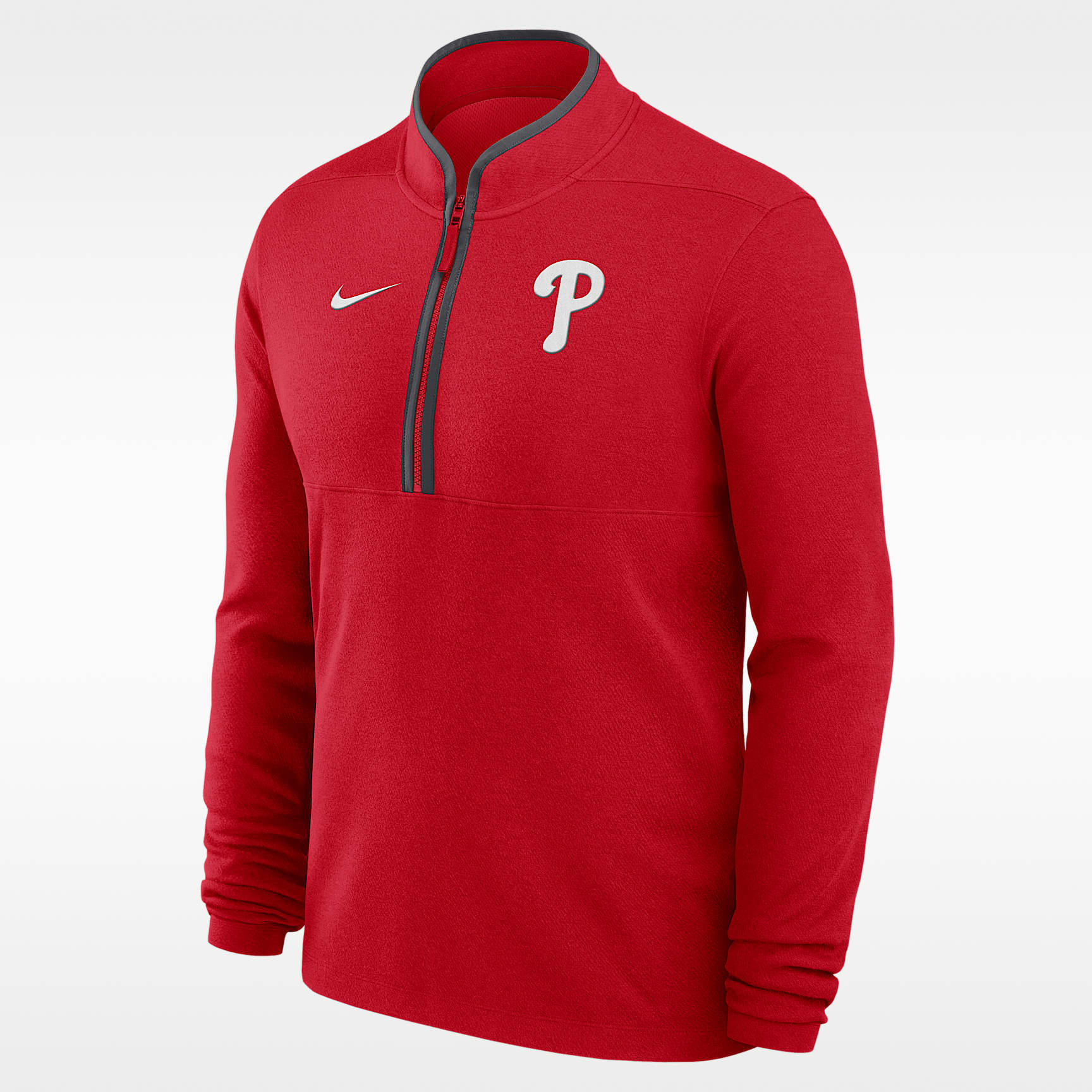 Philadelphia Phillies Victory Men's Nike Dri-FIT MLB 1/2-Zip Long-Sleeve Top