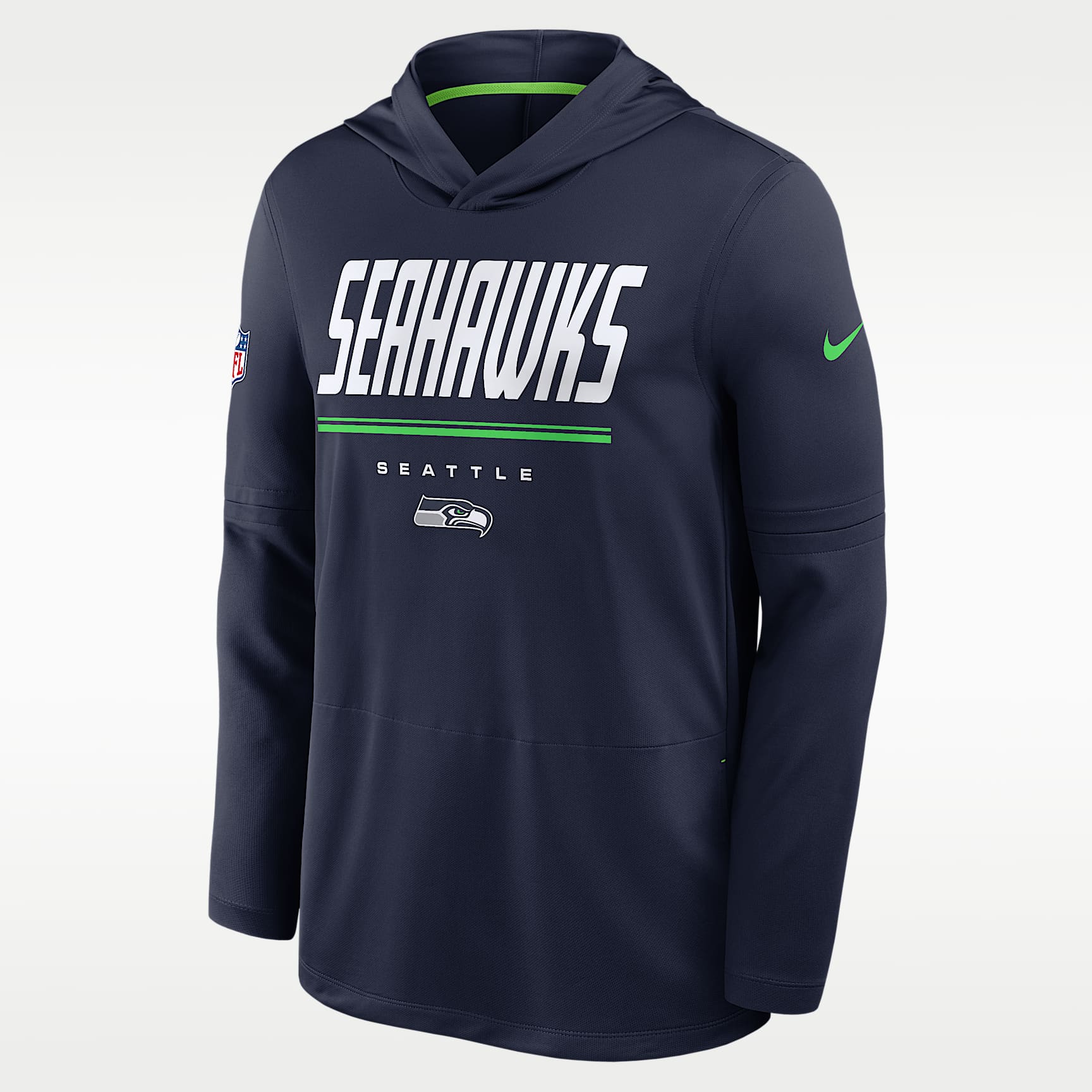 Seattle Seahawks Sideline Men's Nike Dri-FIT NFL Long-Sleeve Hooded Top