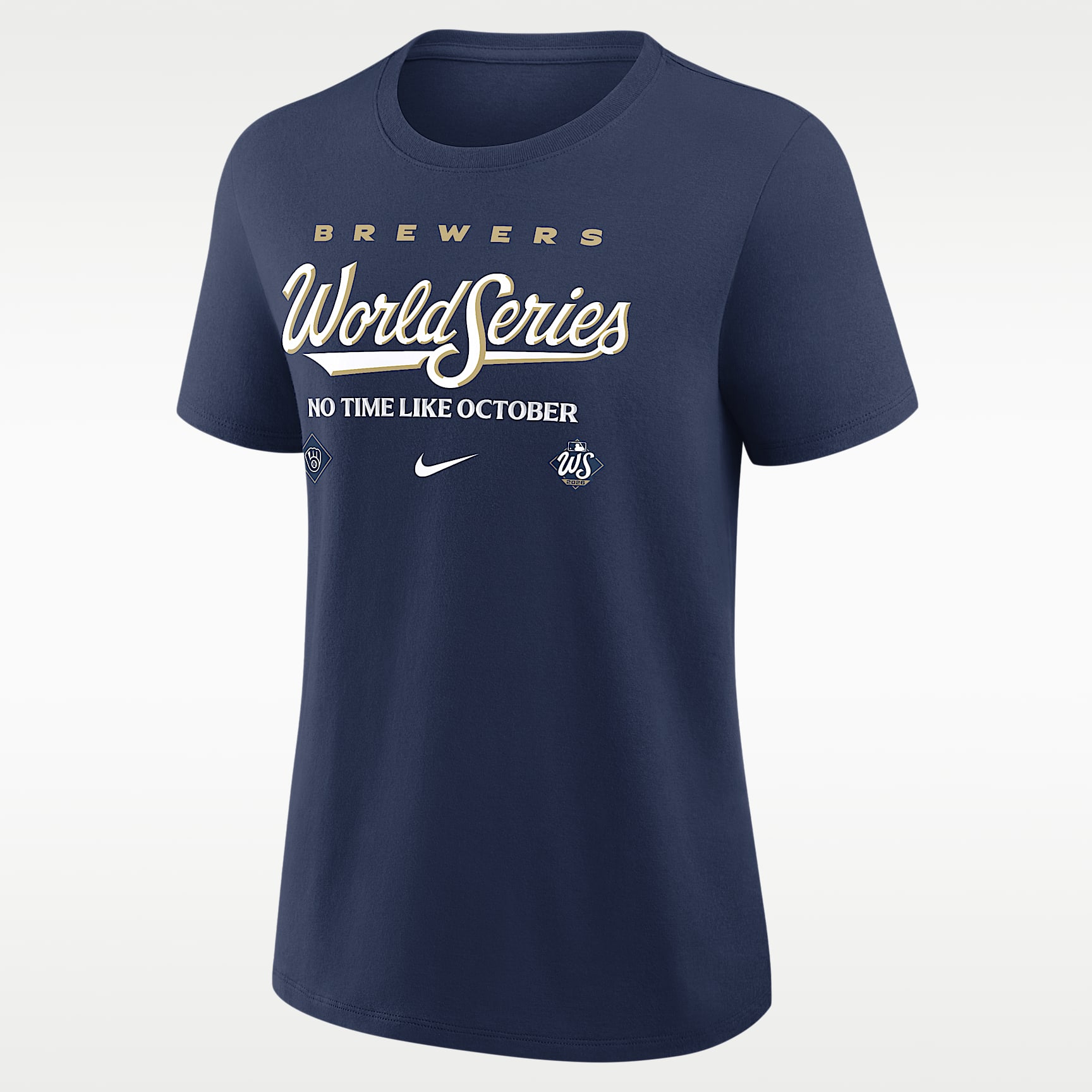 Milwaukee Brewers 2026 World Series Participant Authentic Collection Women's Nike MLB T-Shirt