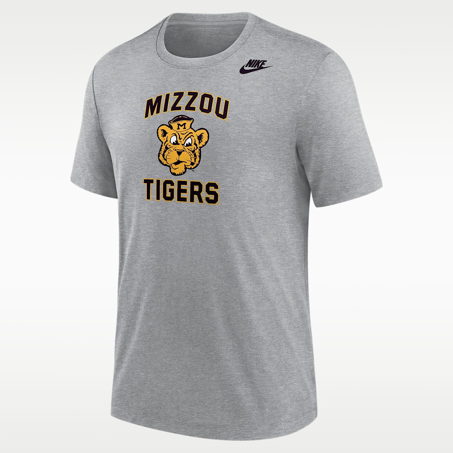 Playera de futbol americano Nike Tri-blend para hombre Missouri Tigers