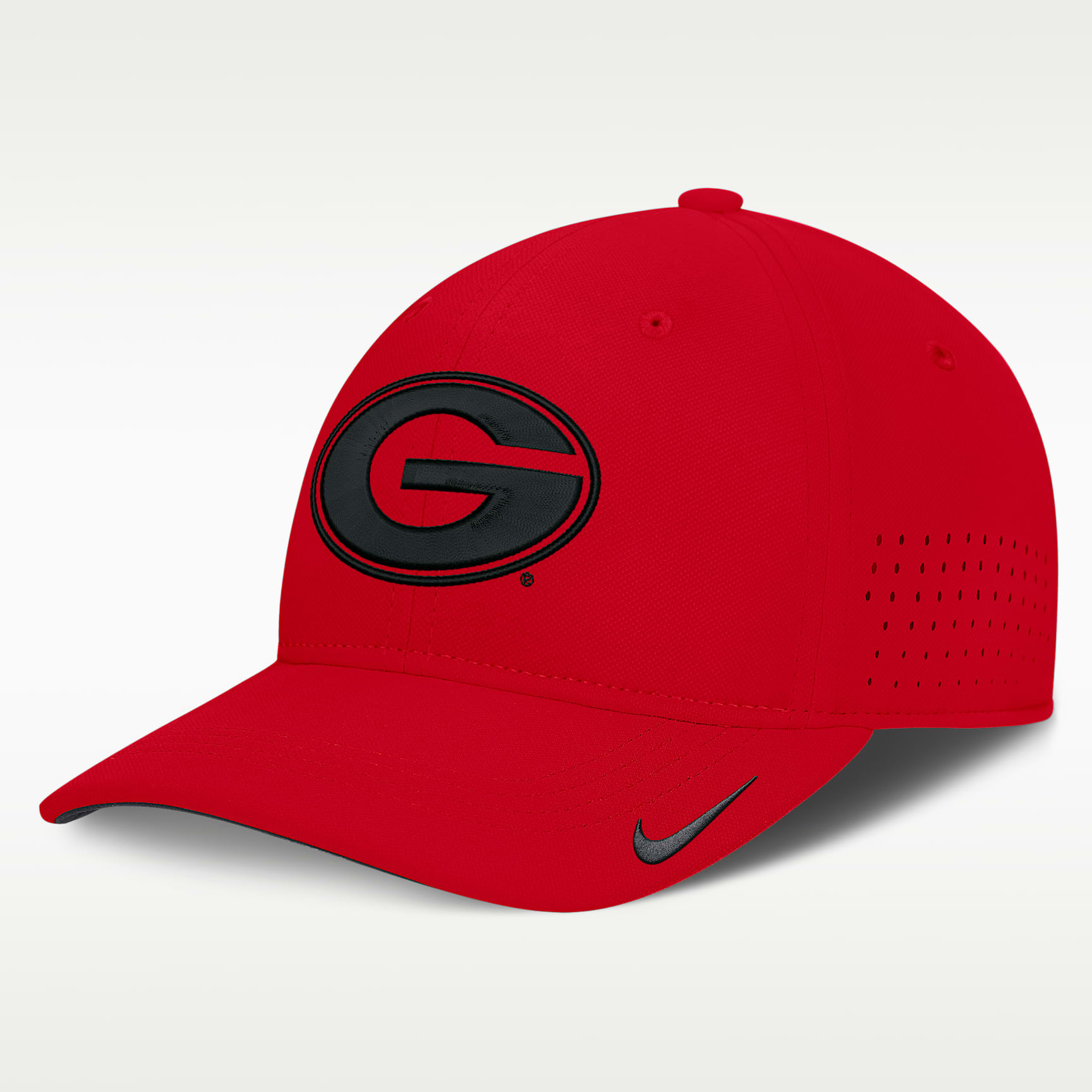 Gorra universitaria Nike Dri-FIT para hombre Georgia Sideline Practice
