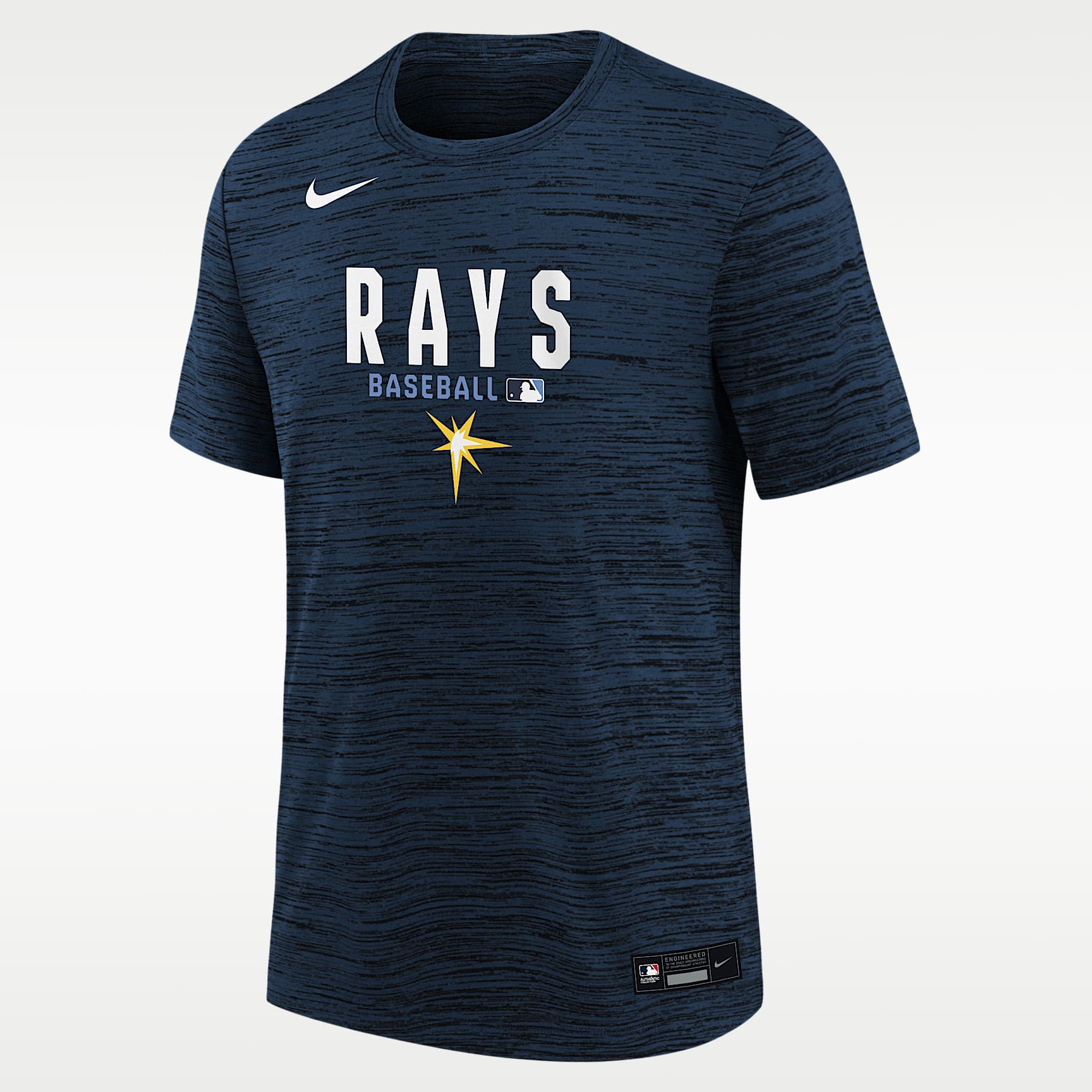 Tampa Bay Rays Authentic Collection Velocity T-Shirt Big Kids' Nike Dri-FIT MLB T-Shirt