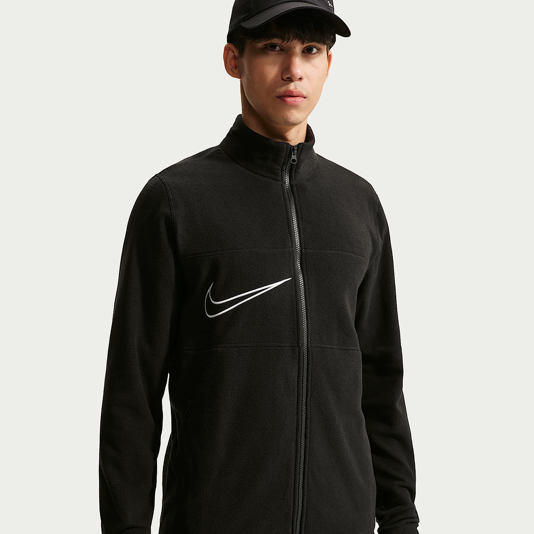 เสื้อแจ็คเก็ตฟุตบอลซิปยาวผ้าฟลีซผู้ชาย Therma-FIT Nike Premier