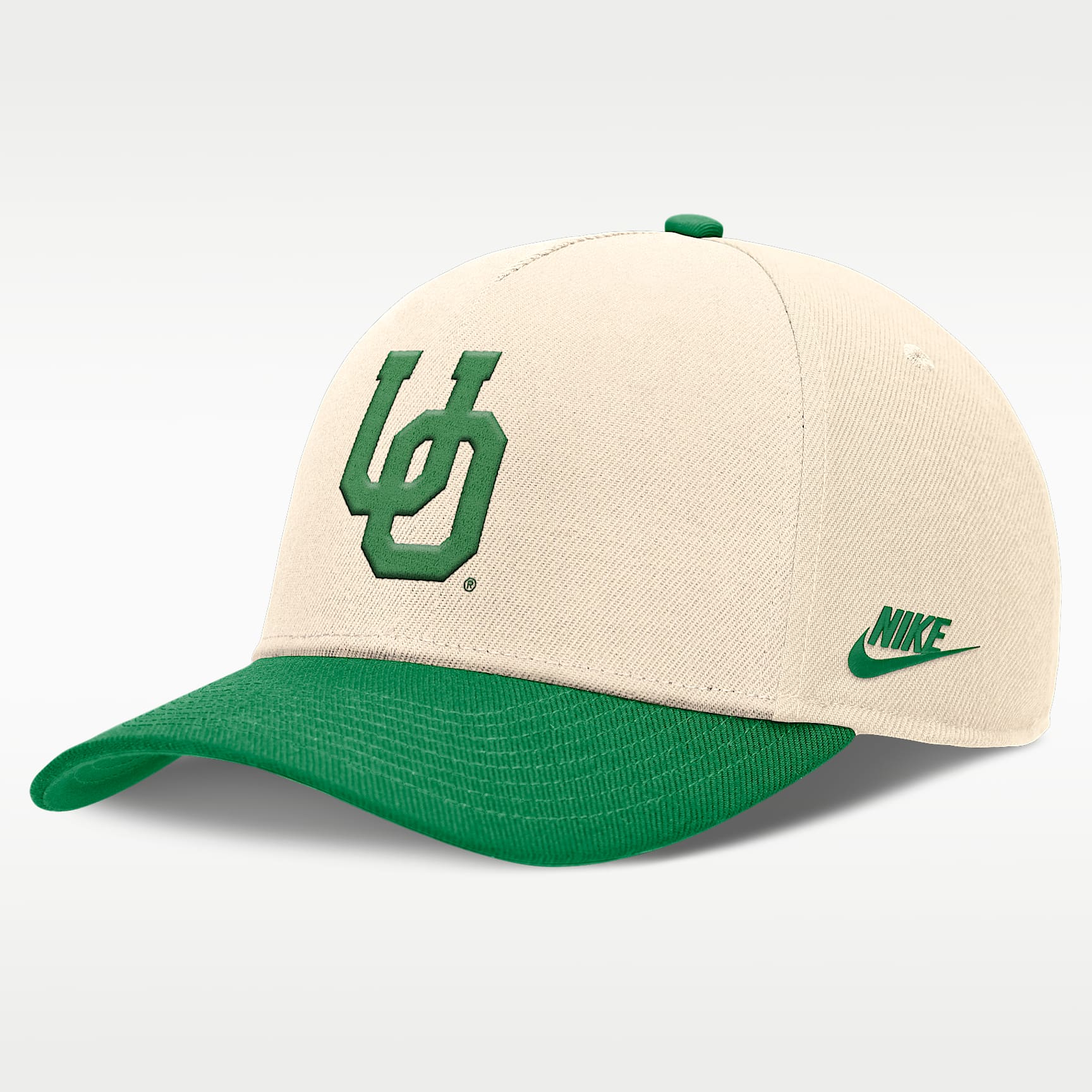 Gorra universitaria ajustable Nike Dri-FIT para hombre Oregon Primetime Rise Academic