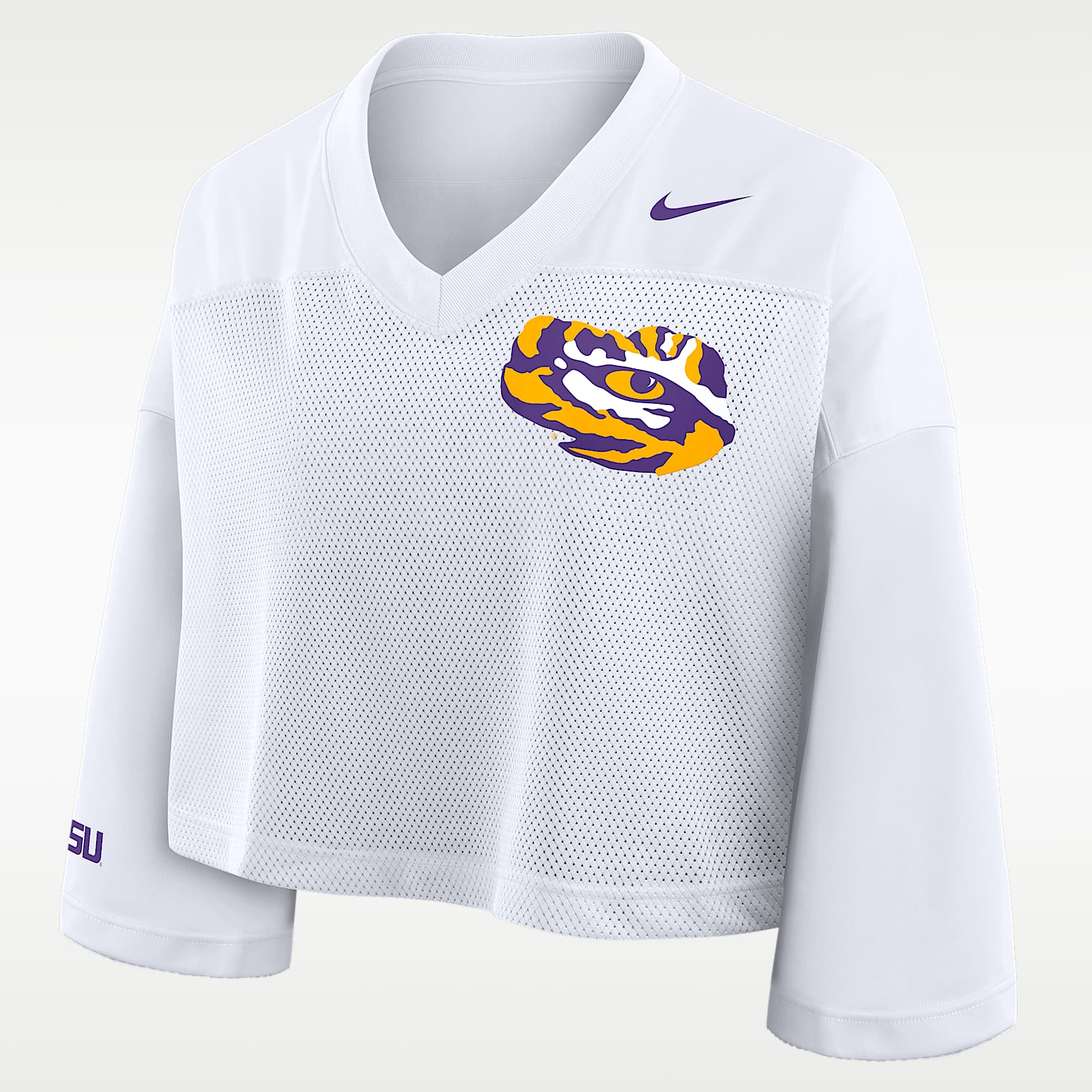 LSU Jersey Women's Nike Dri-FIT College Cropped Top