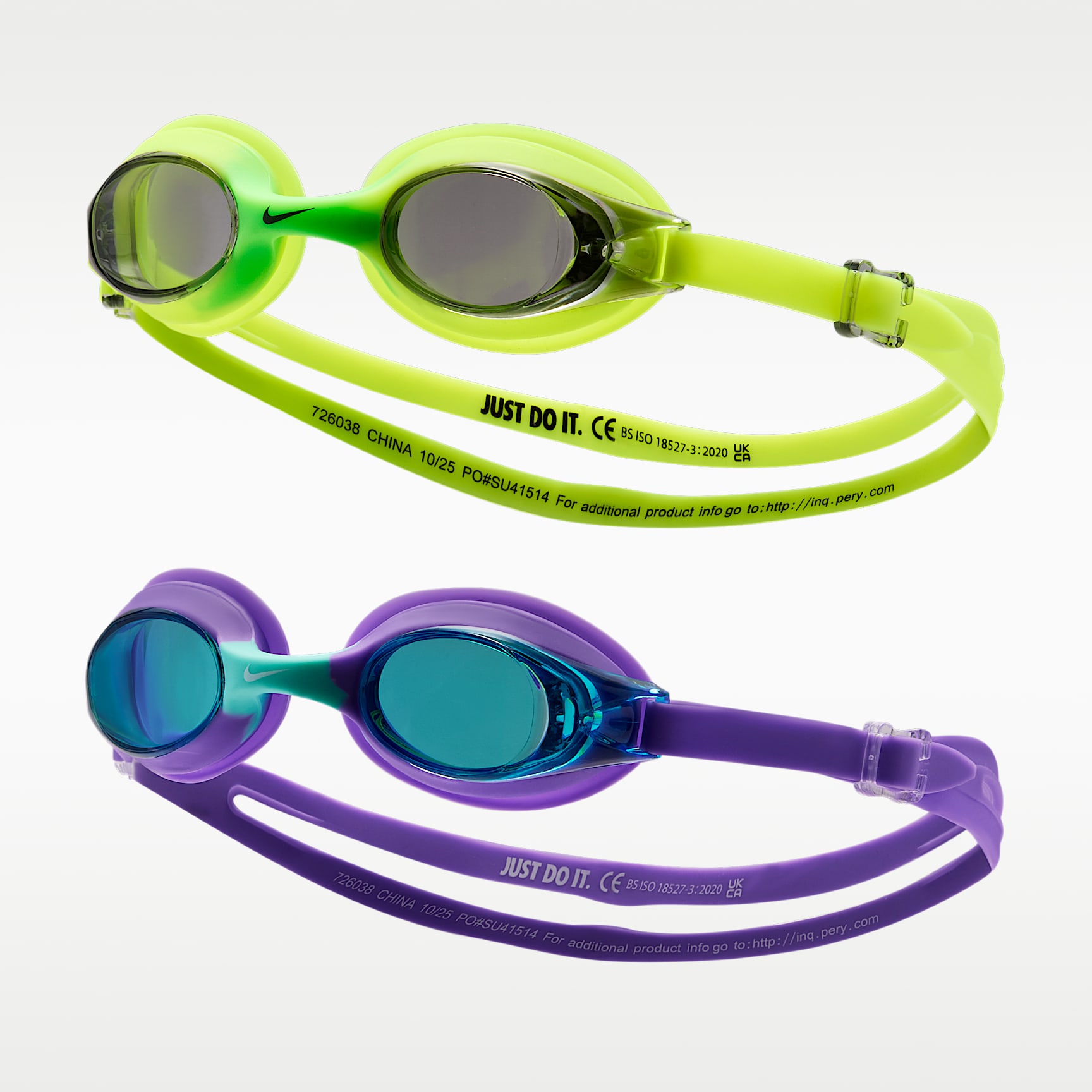 Goggles para niños Natación Nike Lil' Swoosh (paquete de 2)