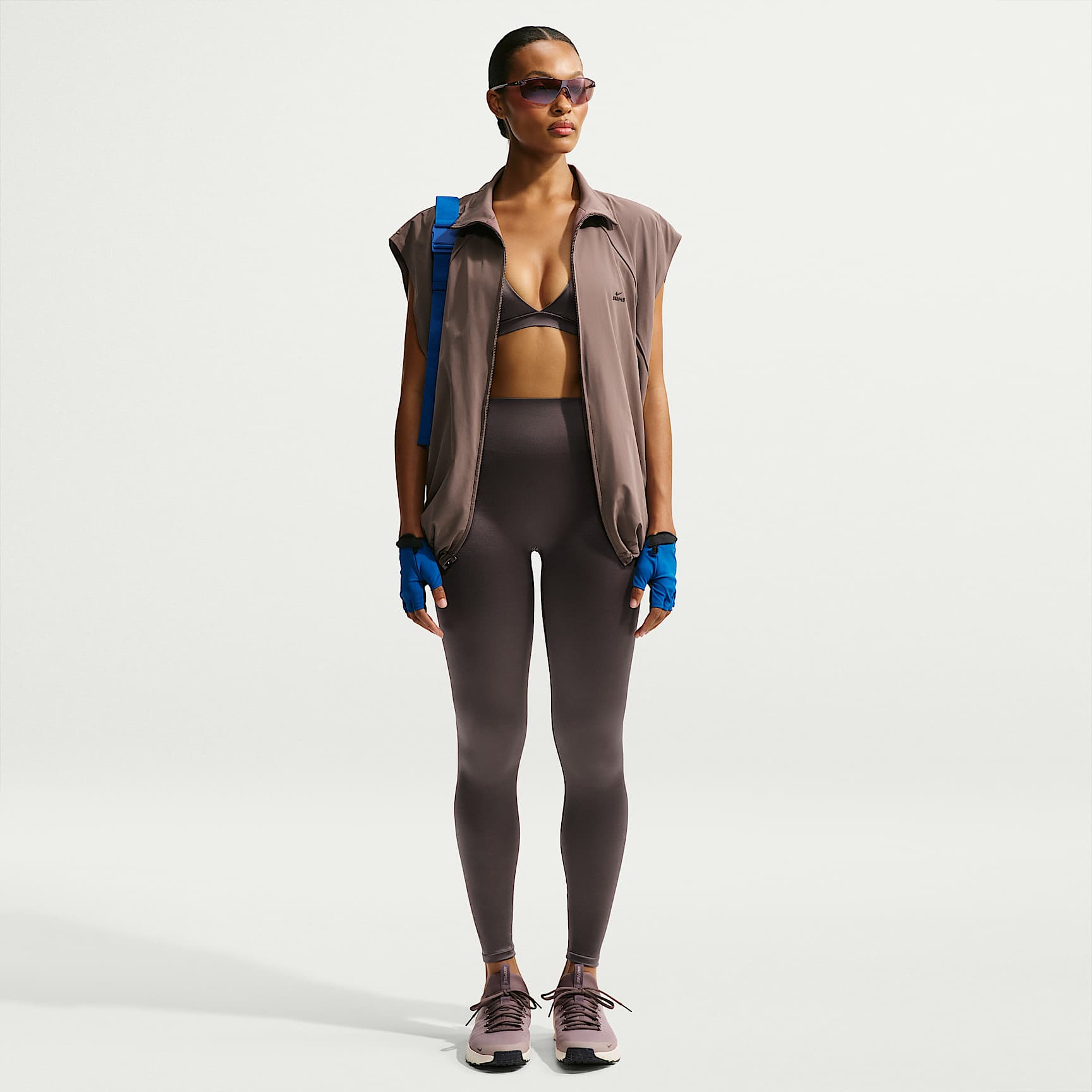 Legging taille haute thermocollé 66 cm NikeSKIMS Satin Shine pour femme