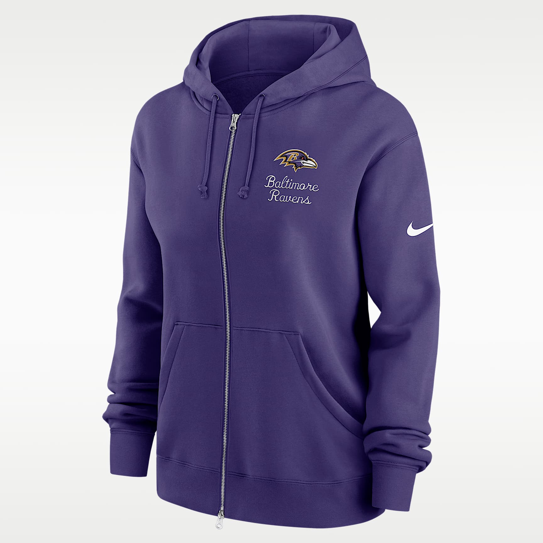 Baltimore Ravens Phoenix Rewind Women's Nike NFL Full-Zip Hoodie