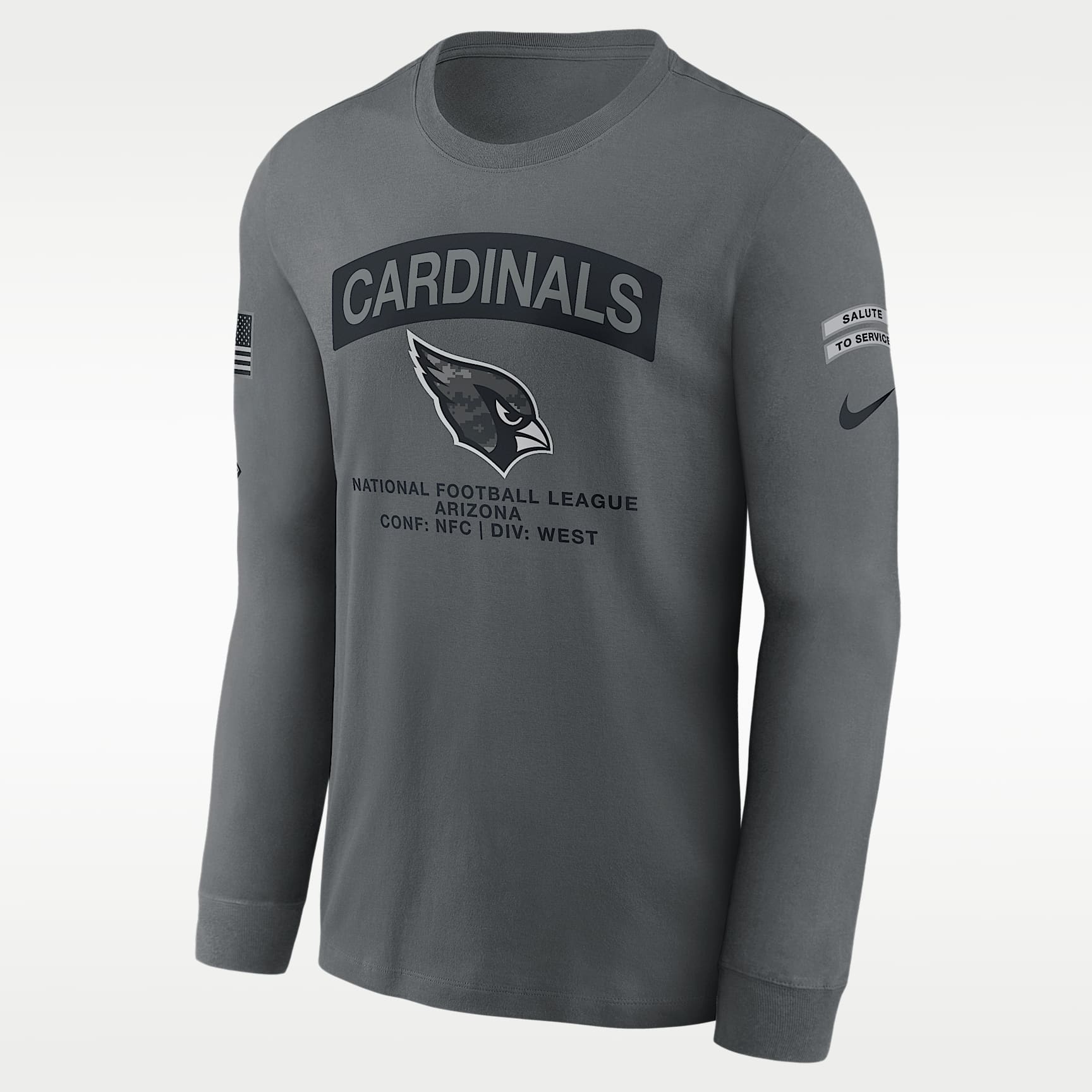 Arizona Cardinals Salute to Service Men's Nike NFL Long-Sleeve T-Shirt
