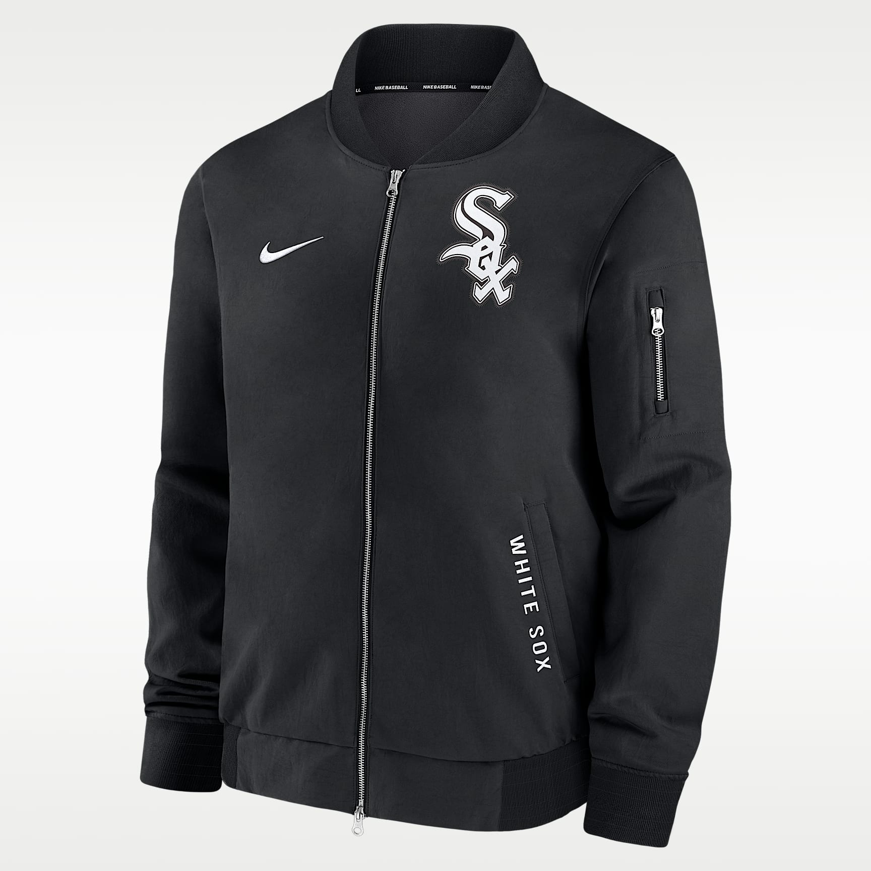 Chicago White Sox Authentic Collection Dugout Men's Nike MLB Full-Zip Bomber Jacket