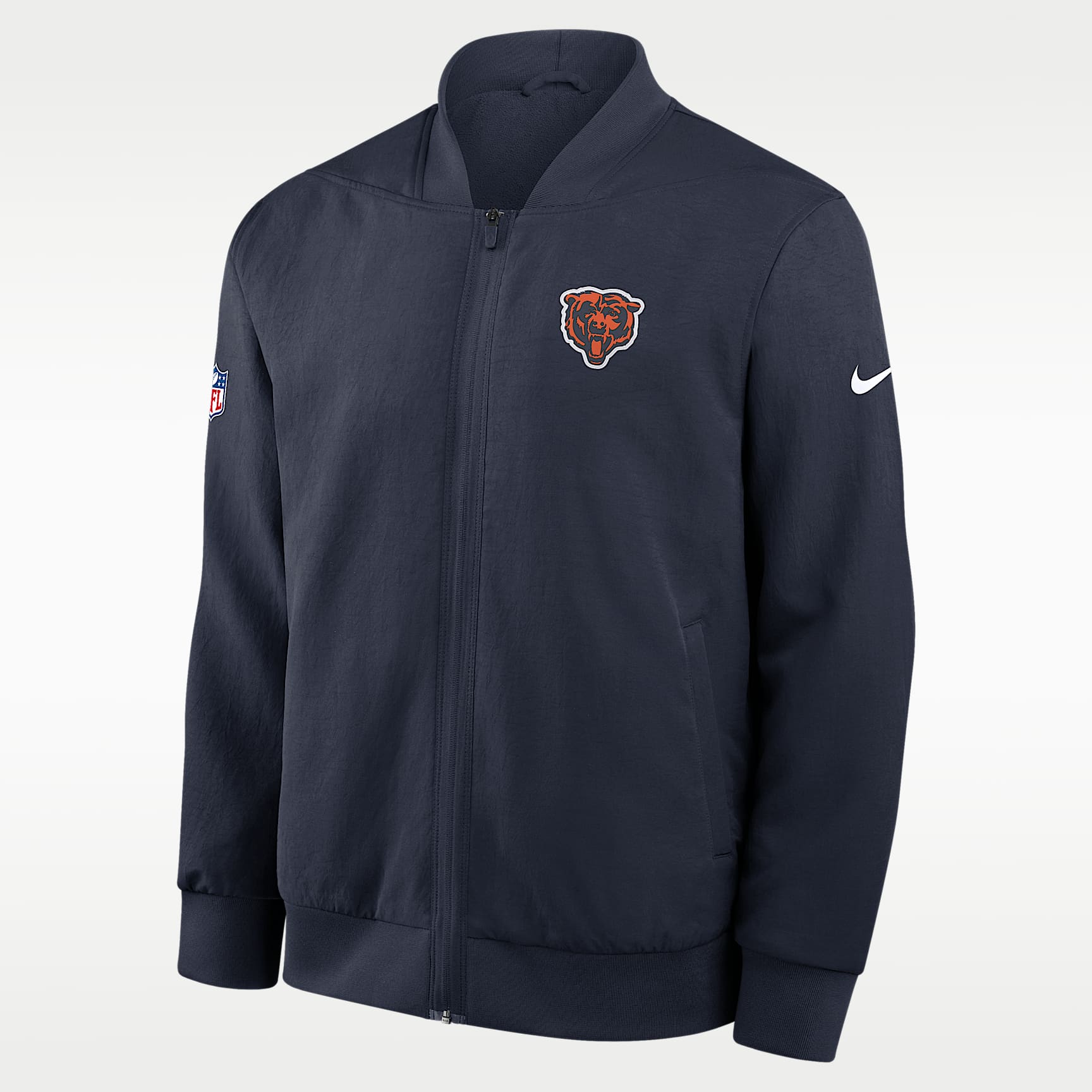 Chicago Bears Sideline Men's Nike NFL Full-Zip Bomber Jacket