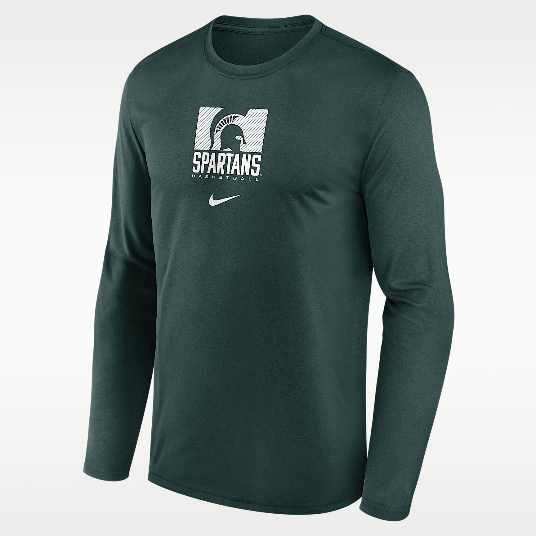 Michigan State Courtside Men's Nike Dri-FIT College Long-Sleeve T-Shirt