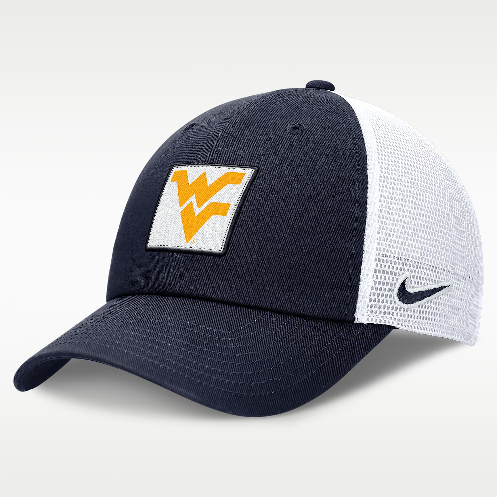West Virginia Mountaineers Primetime Club Men's Nike College Trucker Adjustable Hat