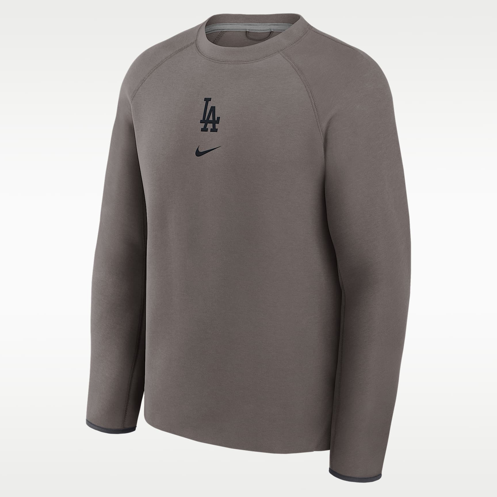 Sudadera de cuello redondo sin cierre Nike de la MLB para hombre Los Angeles Dodgers Tech Fleece