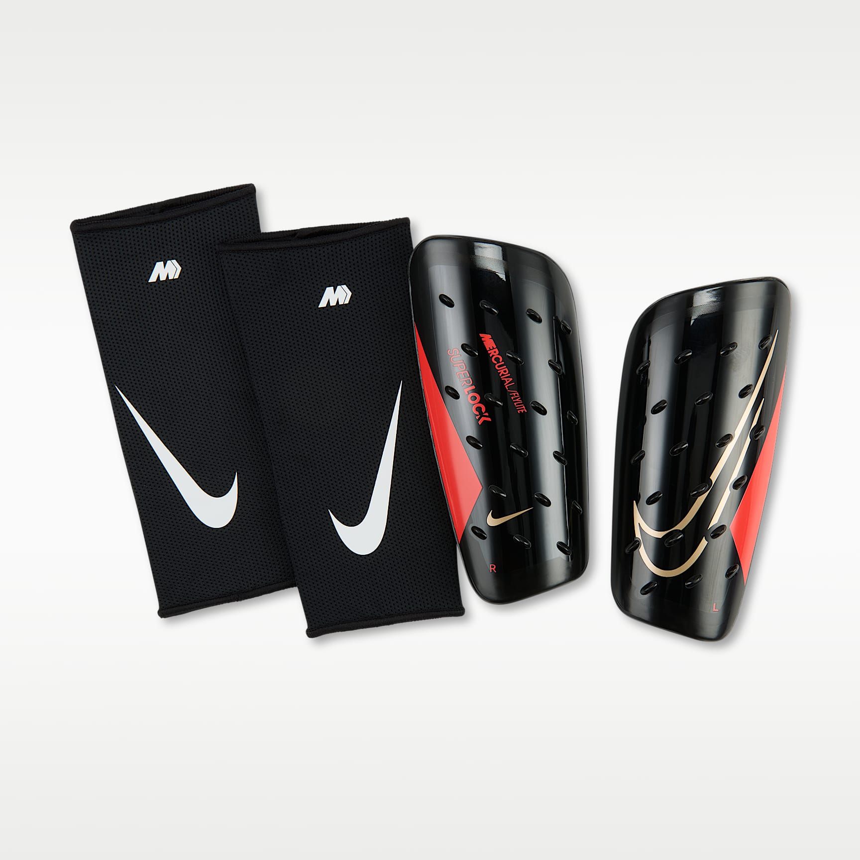 Nike Mercurial FlyLite SuperLock Soccer Shin Guards