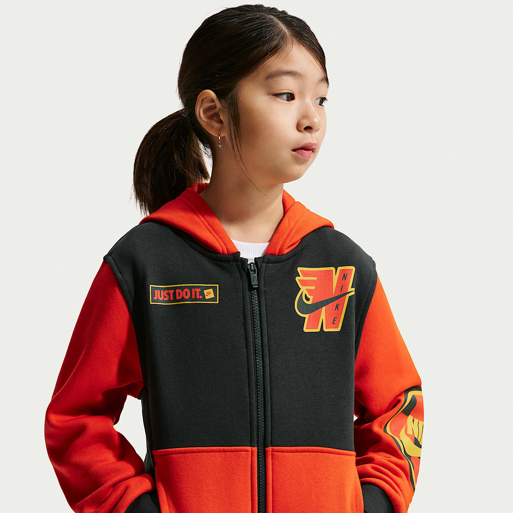 Nike Sportswear Club Big Kids' Fleece Full-Zip Hoodie