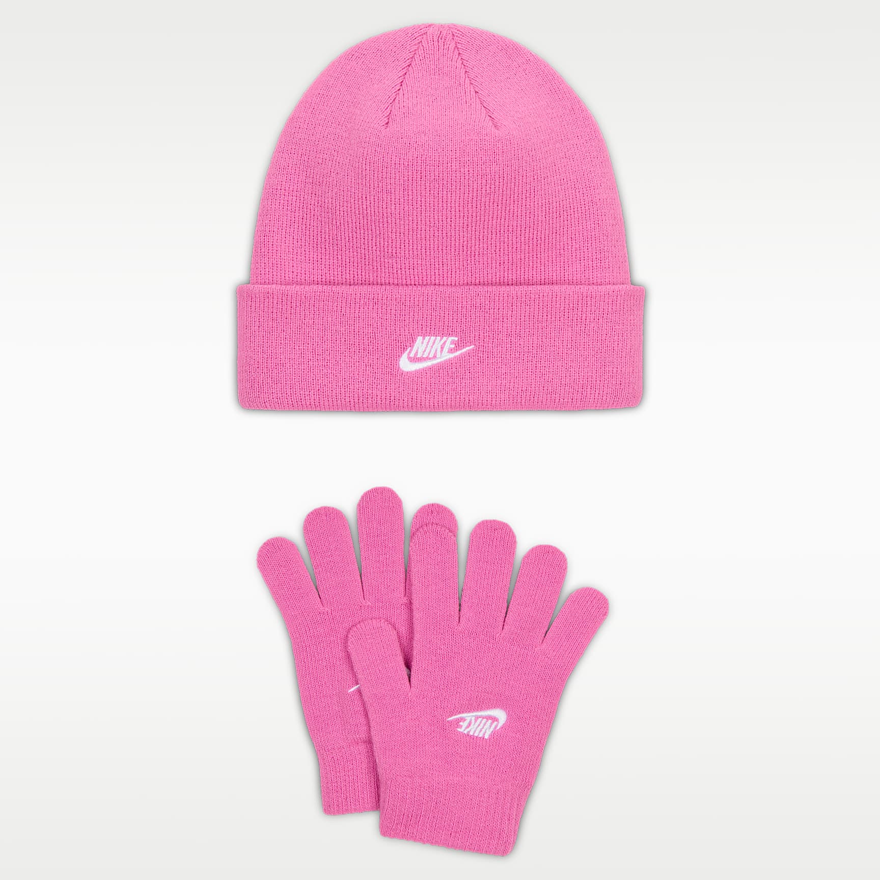 Conjunto de gorro y guantes Club para niños talla grande Nike