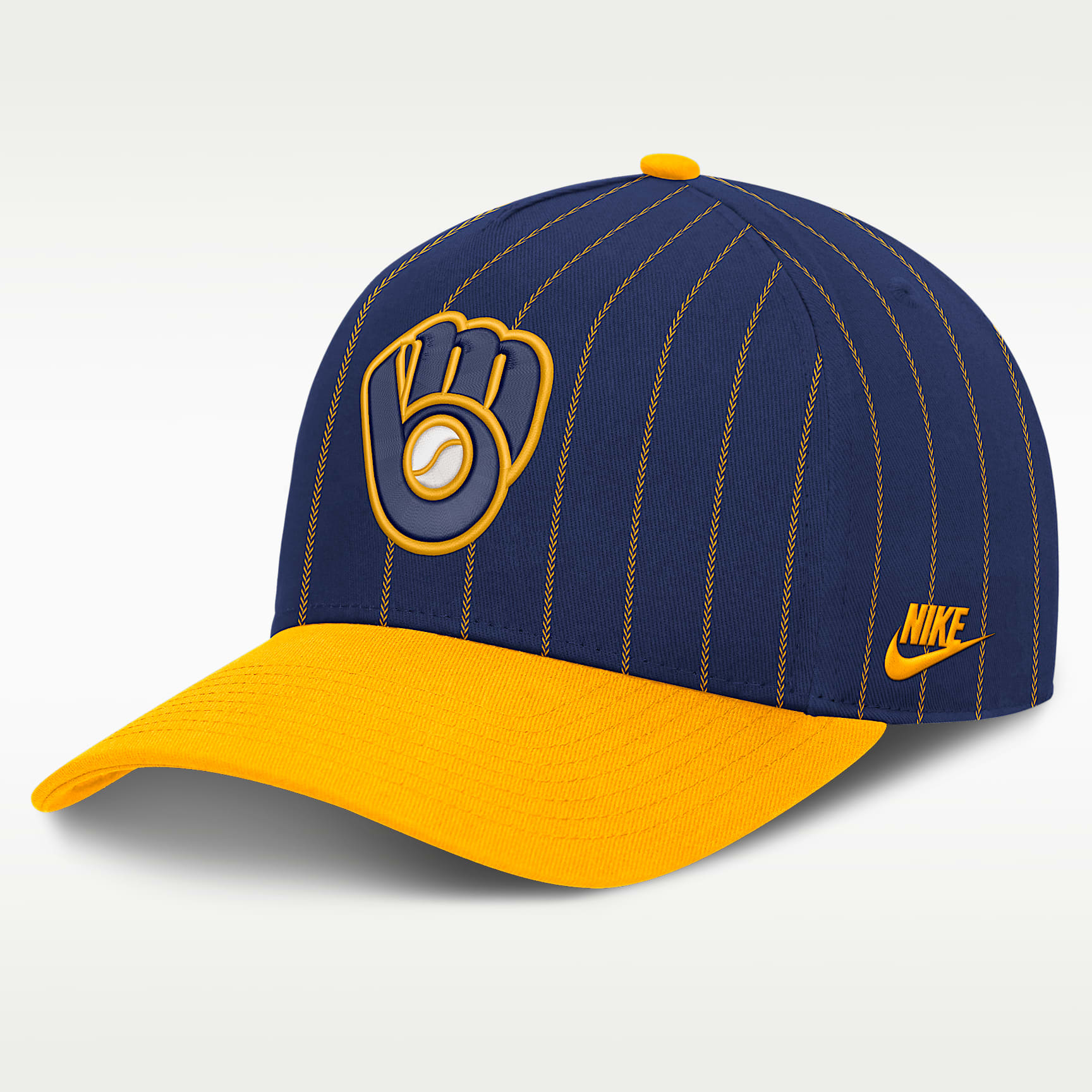 Gorra Nike de la MLB ajustable con estructura A-Frame para hombre Milwaukee Brewers Cooperstown Rise