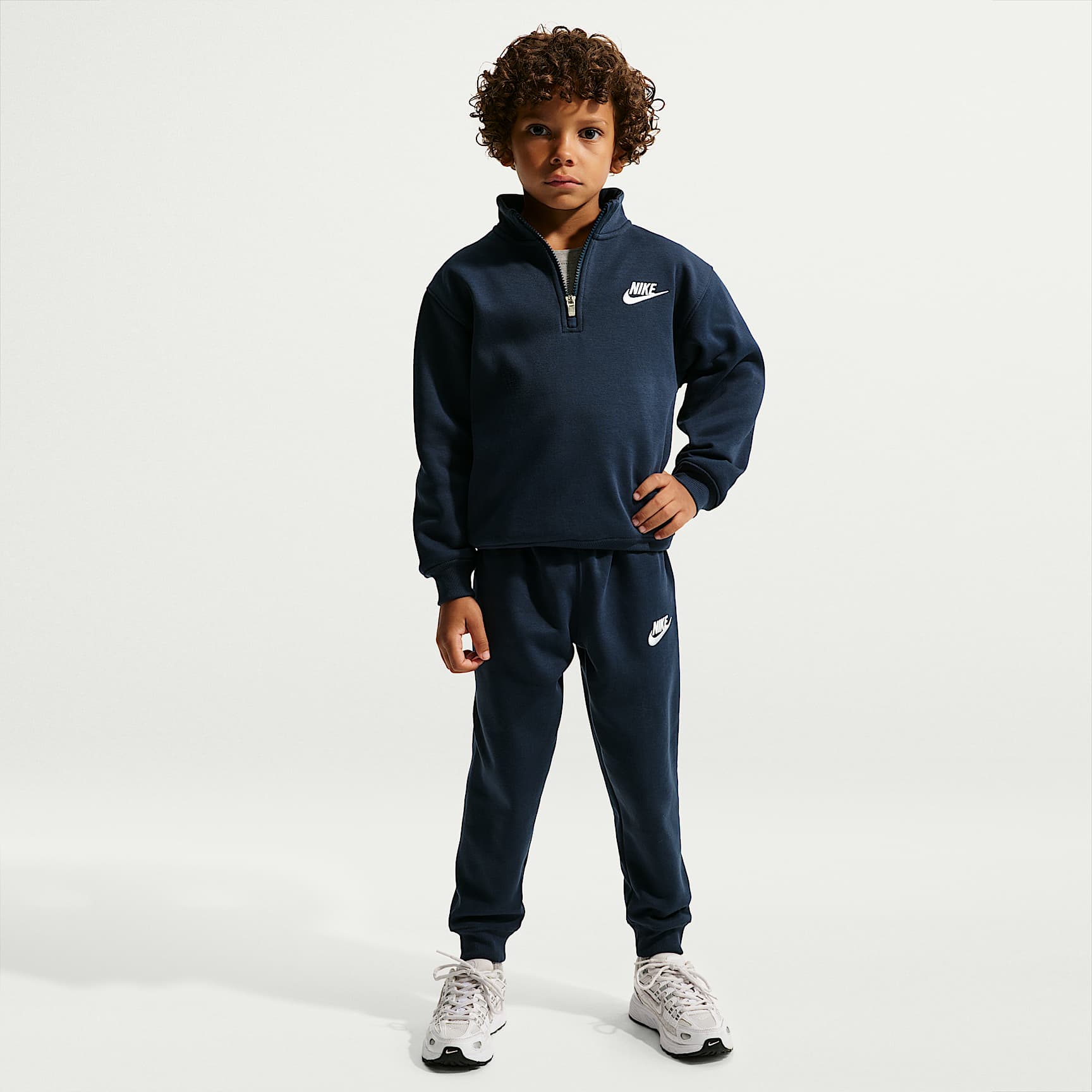 Nike Club Little Kids' Fleece 2-Piece Quarter-Zip Set