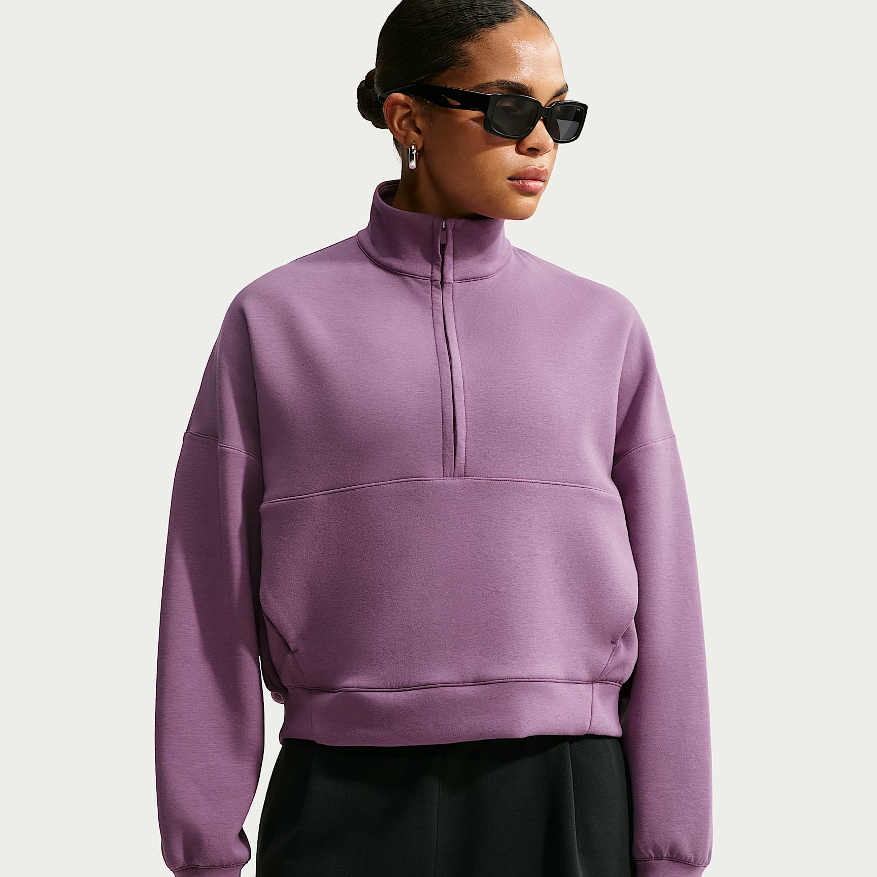 Nike 24.7 ImpossiblySoft Women's Dri-FIT Oversized 1/2-Zip Top