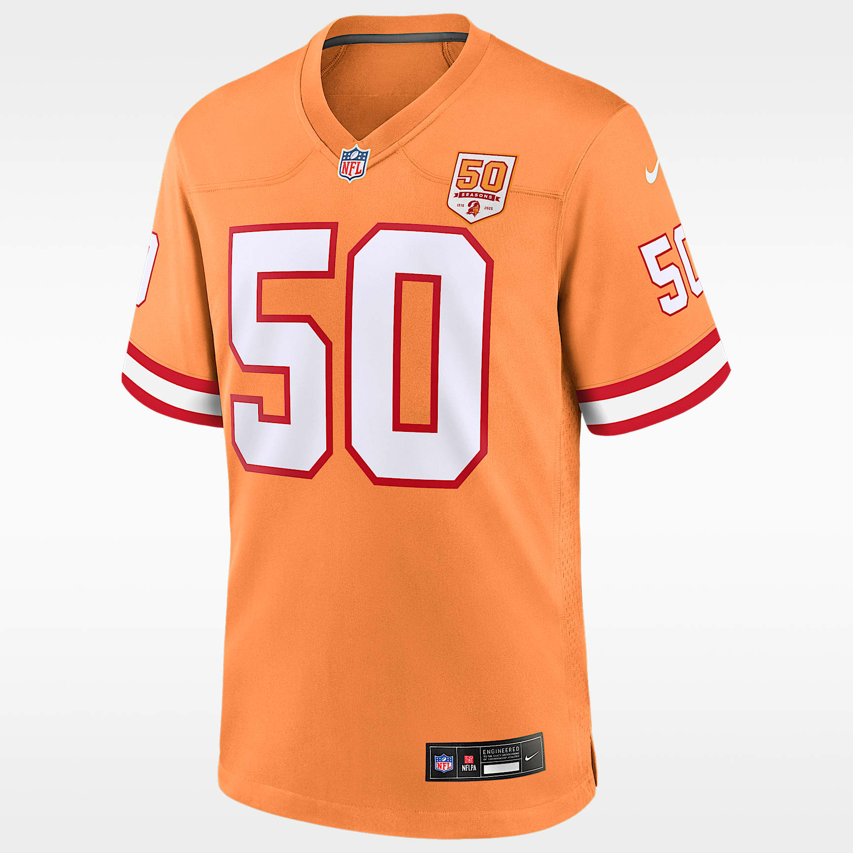 Vita Vea Tampa Bay Buccaneers 50th Anniversary Men's Nike NFL Game Jersey