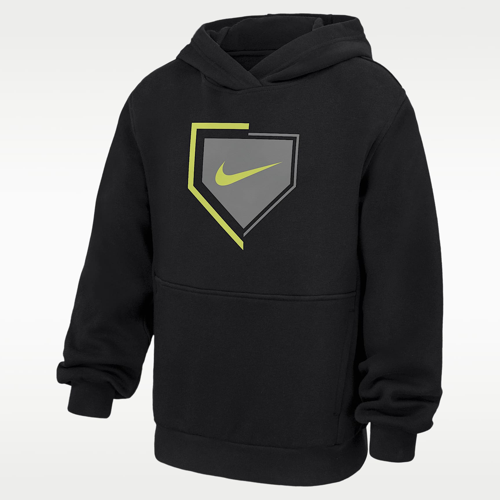 Sudadera con gorro sin cierre de béisbol de tejido Fleece para niños talla grande Nike Club