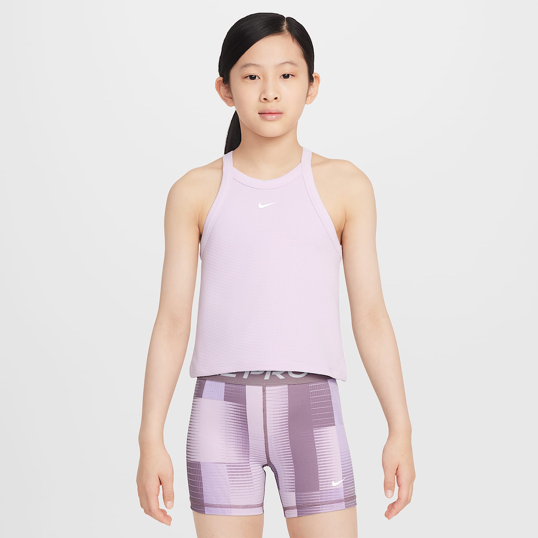 Camiseta de tirantes de cuello alto para niña Nike