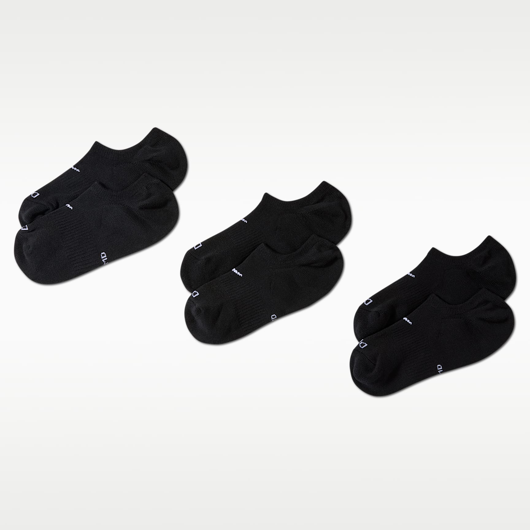 Calcetines invisibles de entrenamiento para mujer Nike Everyday Plus Cushioned (3 pares)