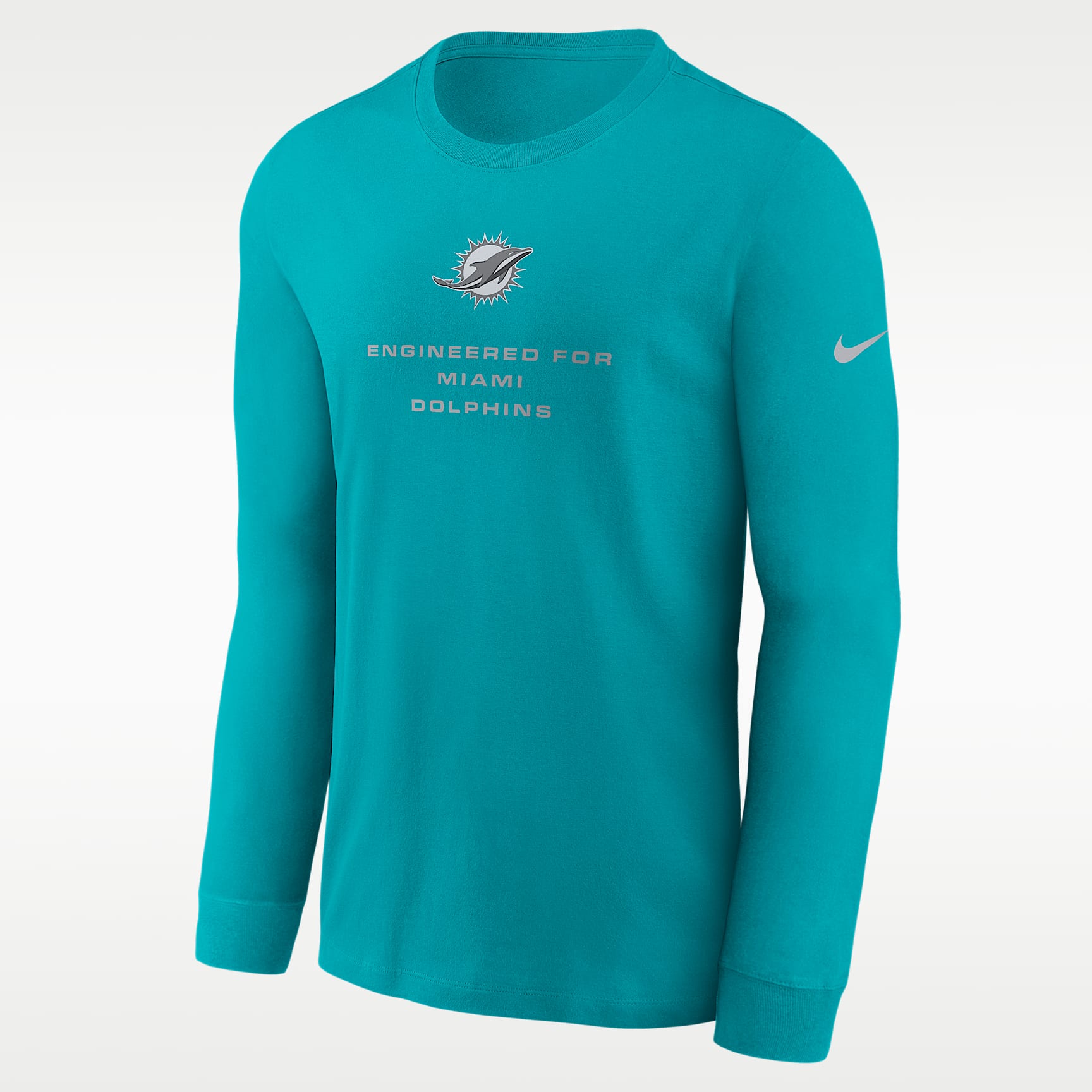 Miami Dolphins Team Issue Men's Nike Dri-FIT NFL Long-Sleeve T-Shirt