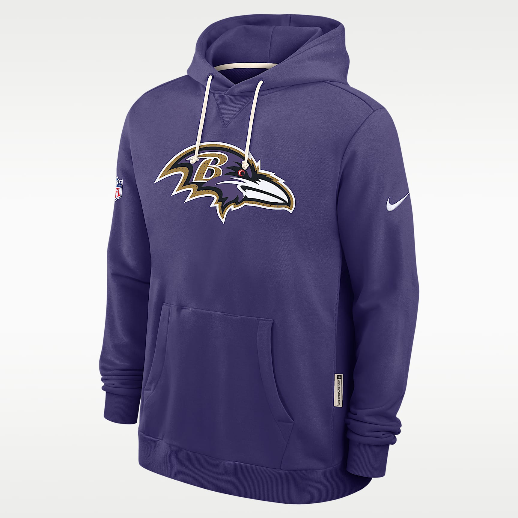 Sudadera con gorro sin cierre Nike Dri-FIT de la NFL para hombre Baltimore Ravens Initial Home Sideline