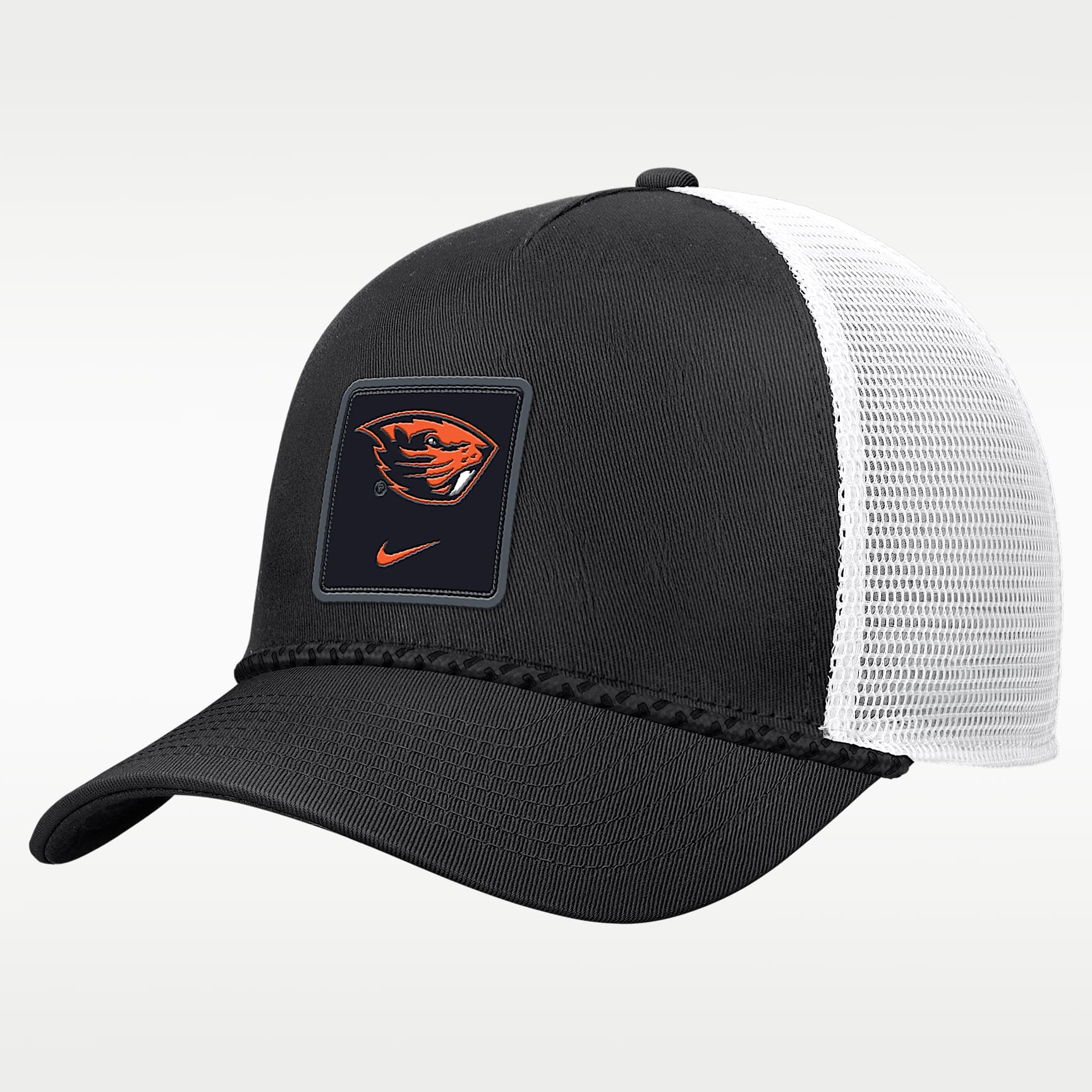 Gorra de rejilla universitaria Nike ajustable para hombre Oregon State Sideline Rope