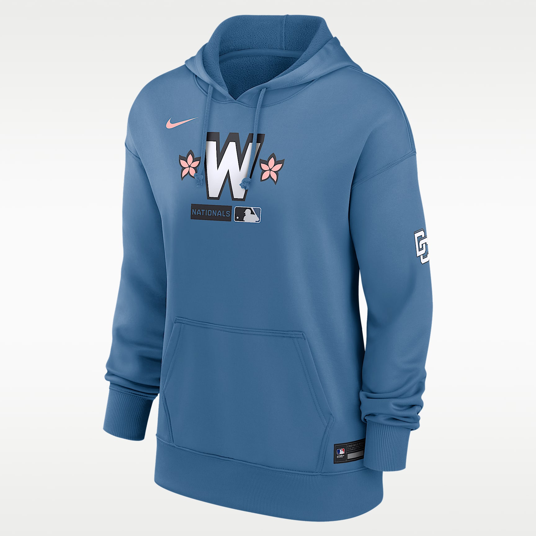 Washington Nationals Authentic Collection City Connect Women's Nike Therma MLB Pullover Hoodie