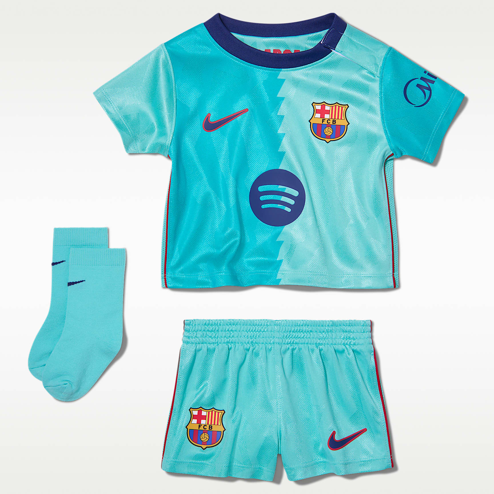FC Barcelona 2026/27 Stadium harmadik Nike Soccer háromrészes replikaszett babáknak és totyogóknak