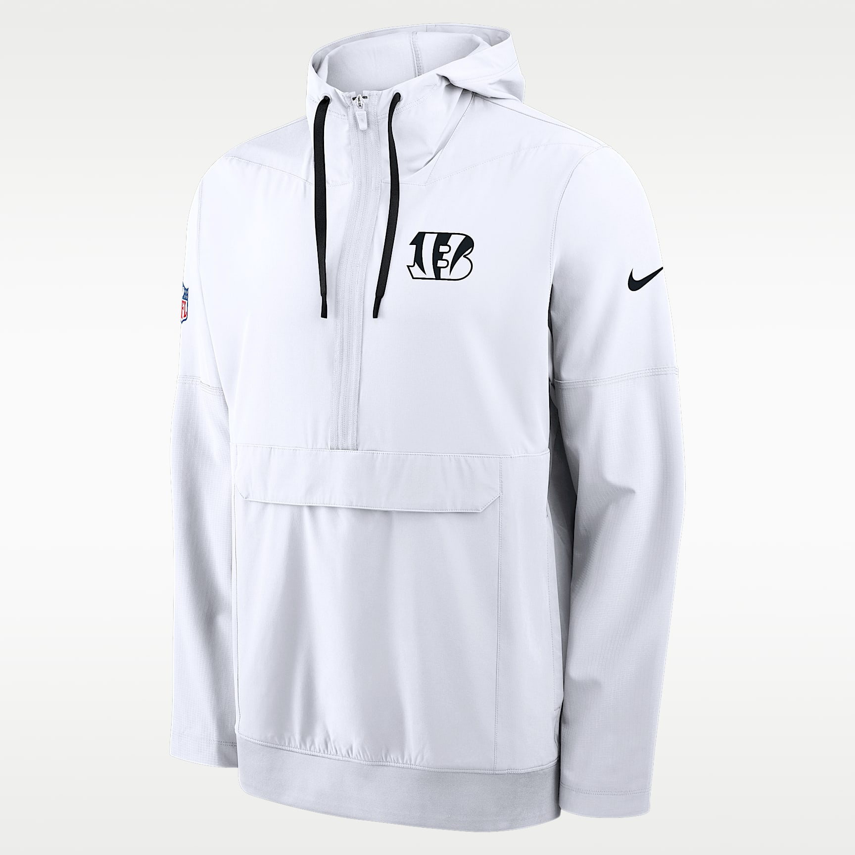 Chamarra con gorro de medio cierre Nike de la NFL para hombre Cincinnati Bengals Alt Anorak