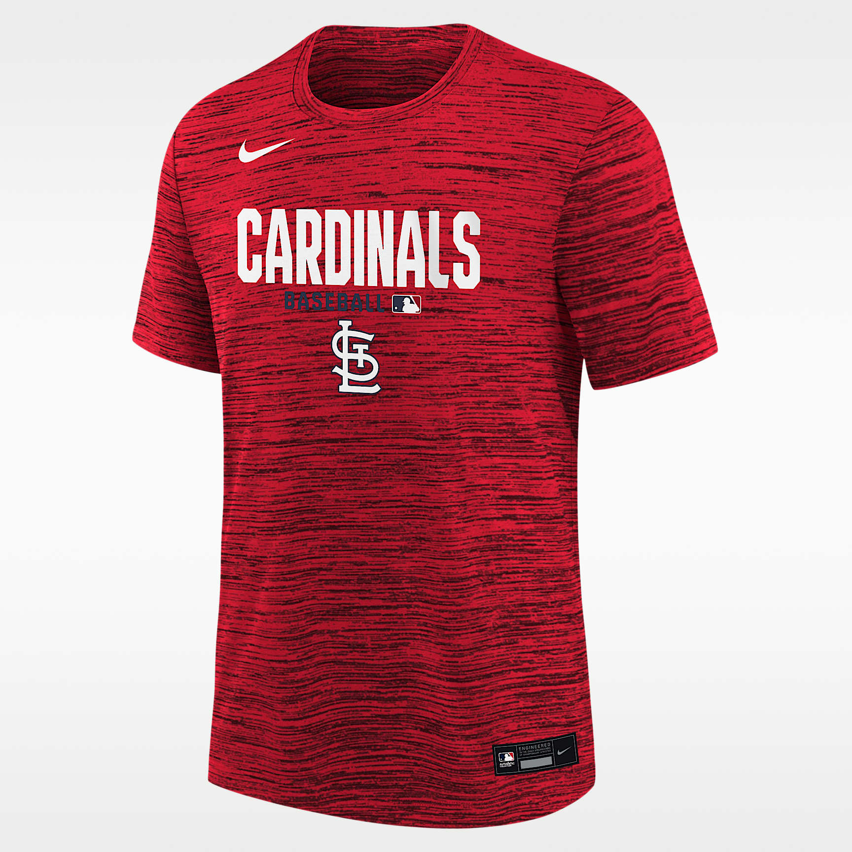 St. Louis Cardinals Authentic Collection Velocity Big Kids' Nike Dri-FIT MLB T-Shirt