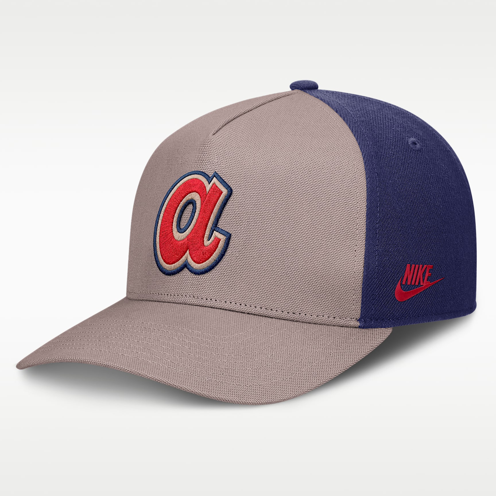 Gorra Nike de la MLB ajustable con estructura A-Frame para hombre Atlanta Braves Cooperstown Rise