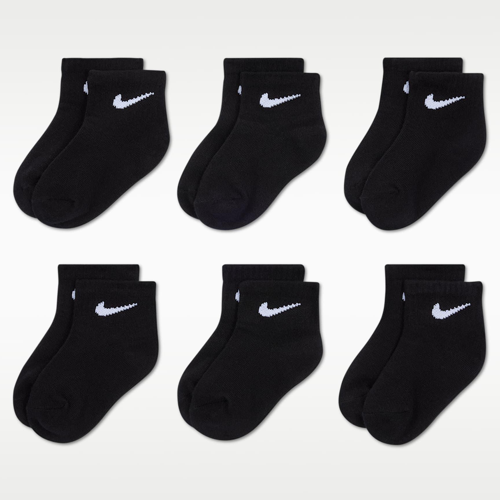 Nike Swoosh Calcetines tobilleros (6 pares) - Bebé